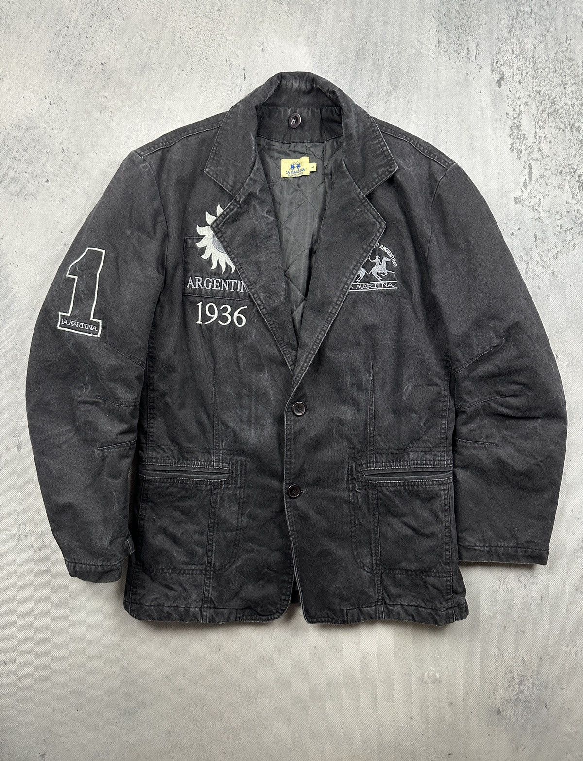 La Martina Vintage La Martina Argentina 1936 Waxed Field Blazer Jacket Size US L / EU 52-54 / 3 - 9 Thumbnail