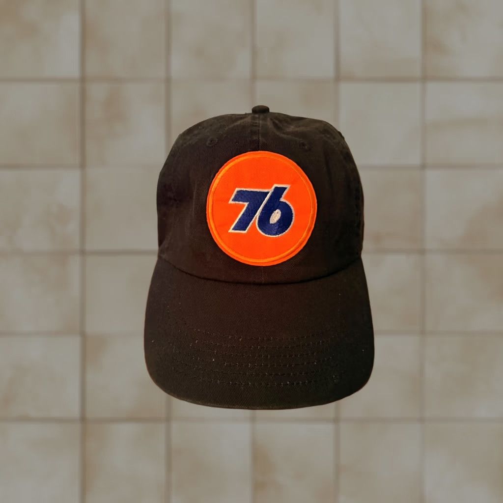 Vintage VINTAGE Gelante Black 76 Unocal Hat Strapback Patch Cotton USA Gas Auto Men One Size Size ONE SIZE - 1 Thumbnail