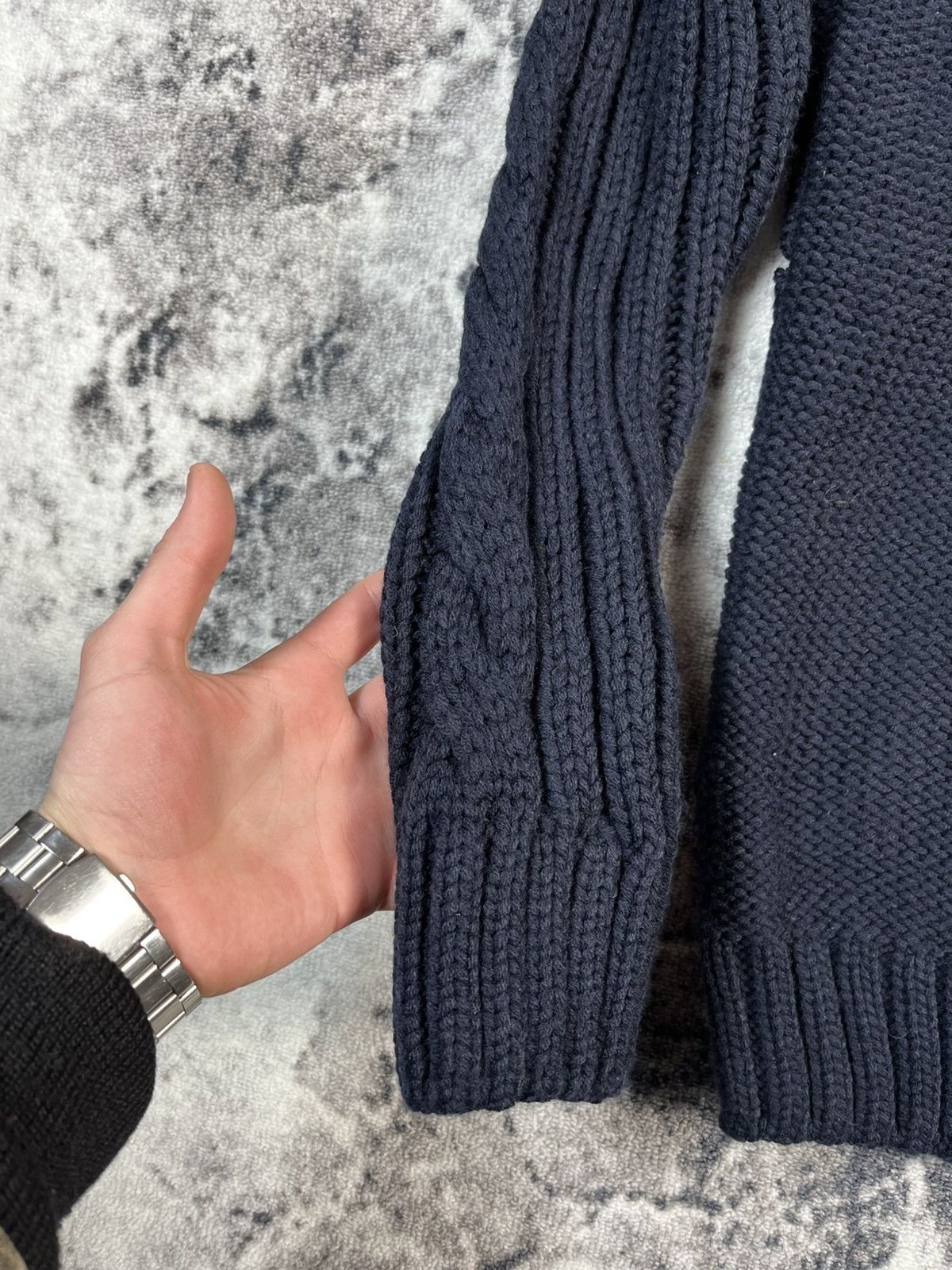 Armani Armani Jeans Textured Knit Sweater Size US XL / EU 56 / 4 - 7 Thumbnail