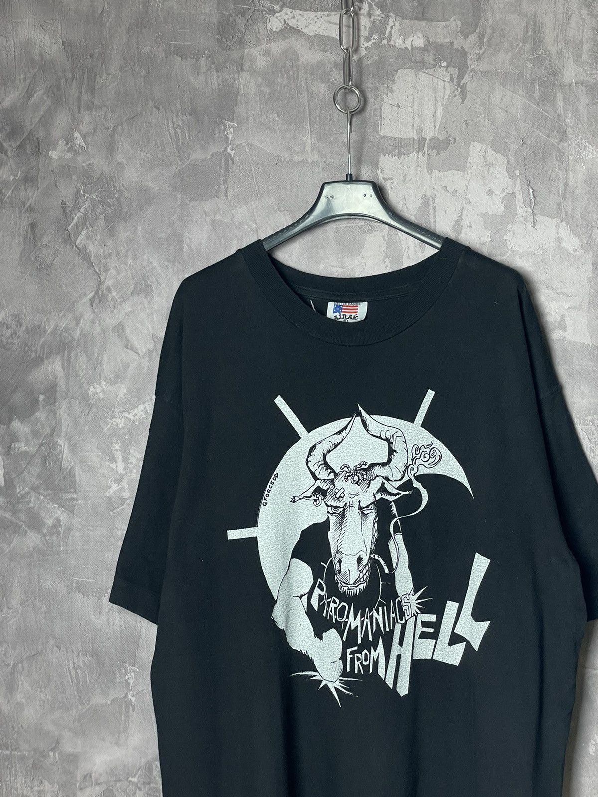 Band Tees × Vintage Vintage pyromaniacs from hell band t shirt y2k singlestitch Size US L / EU 52-54 / 3 - 3 Thumbnail
