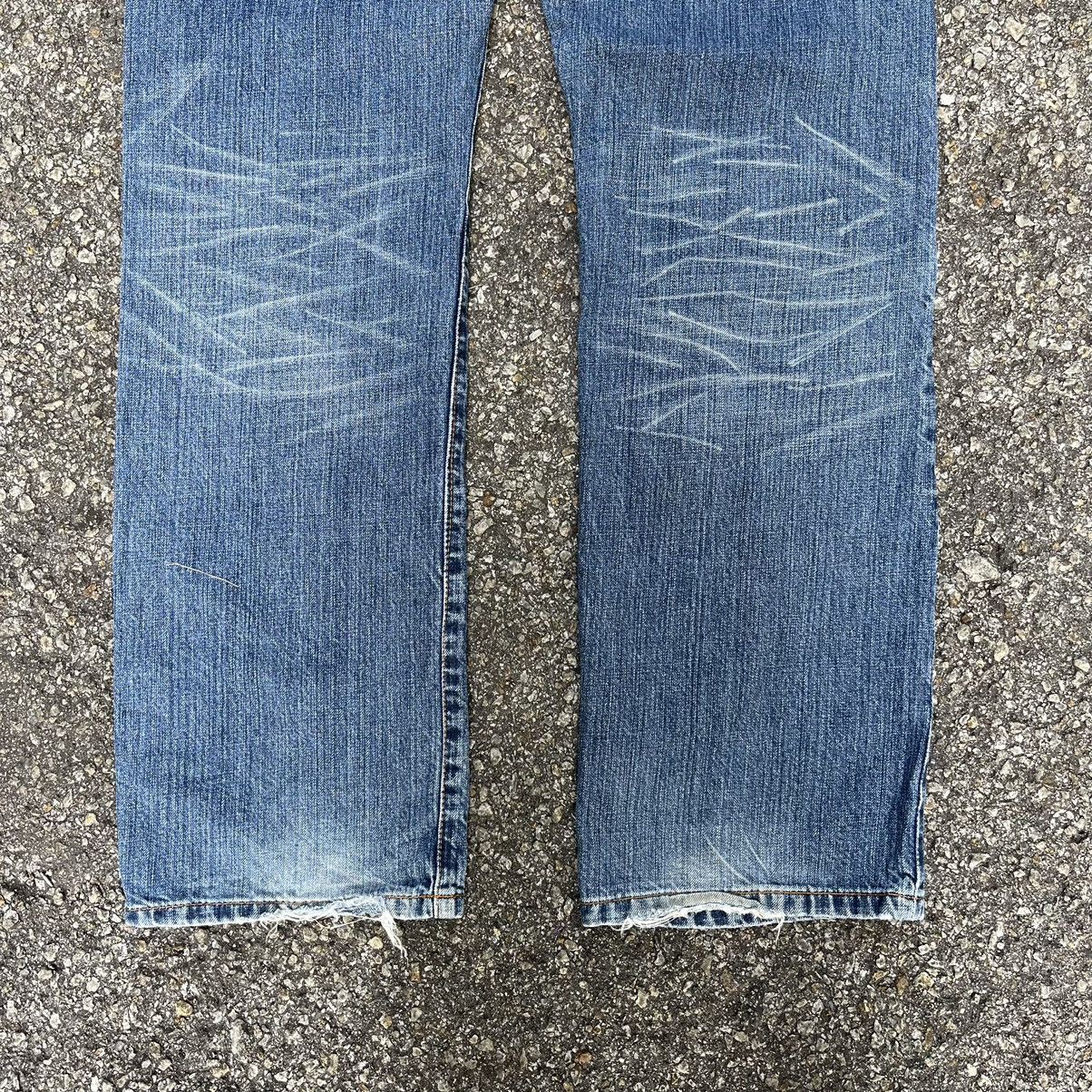 Japanese Brand Distressed Jeans Takeo Kikuchi Double Knee Denim Size US 32 / EU 48 - 9 Thumbnail