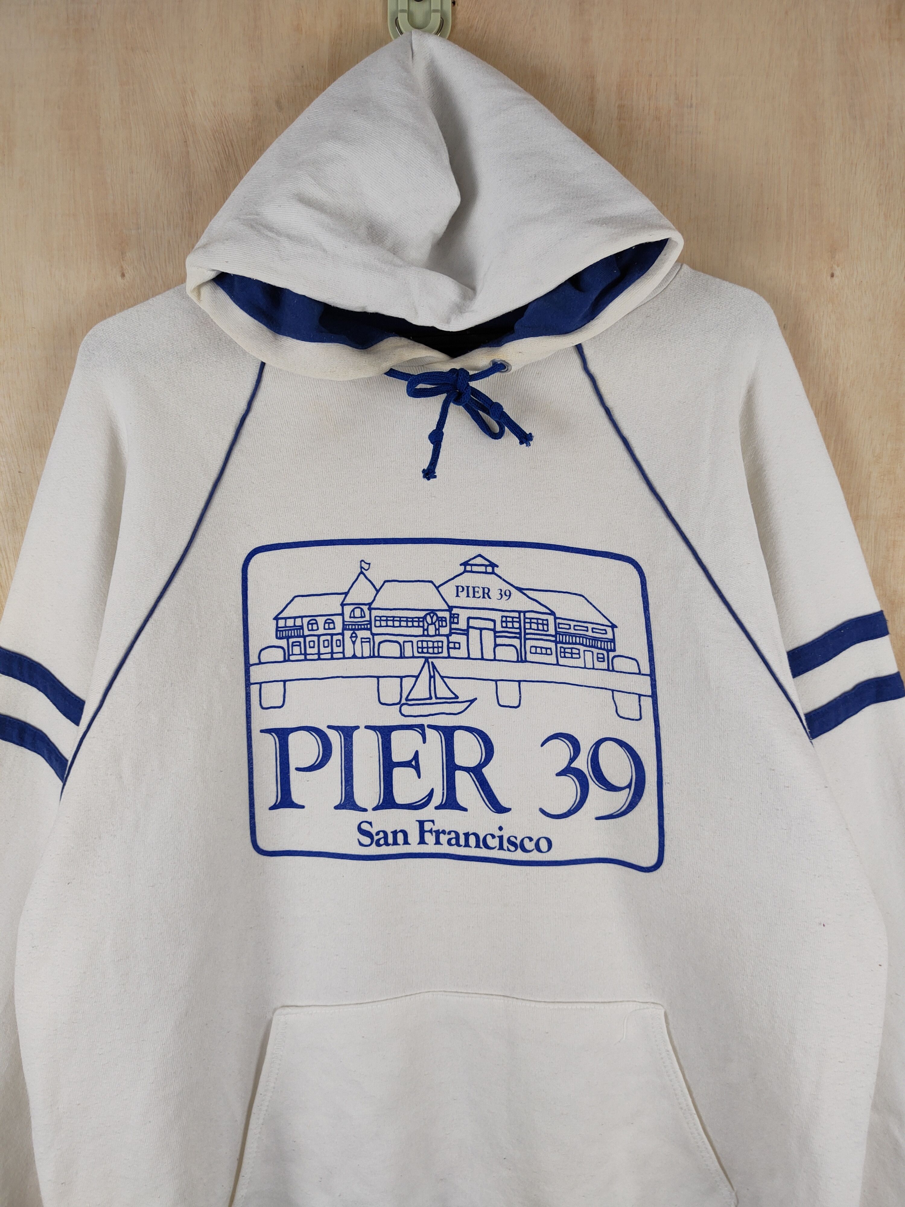 Vintage Pier 39 San Francisco vintage Hoodie Sweatshirts #S2461 Size US L / EU 52-54 / 3 - 3 Thumbnail