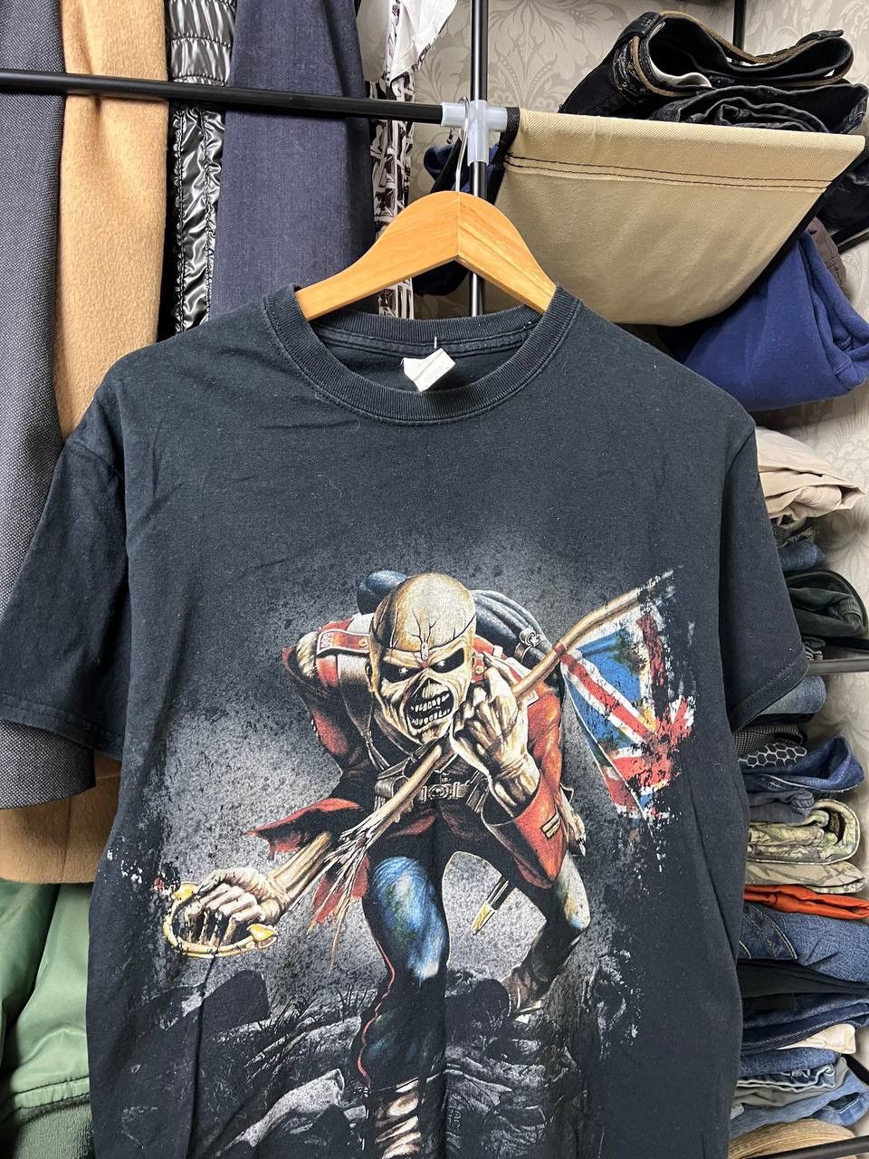 Band Tees × Vintage 🔥GRAILSALE 🔥 Iron Maiden the trooper opium punk rock t shirt Size US M / EU 48-50 / 2 - 7 Thumbnail