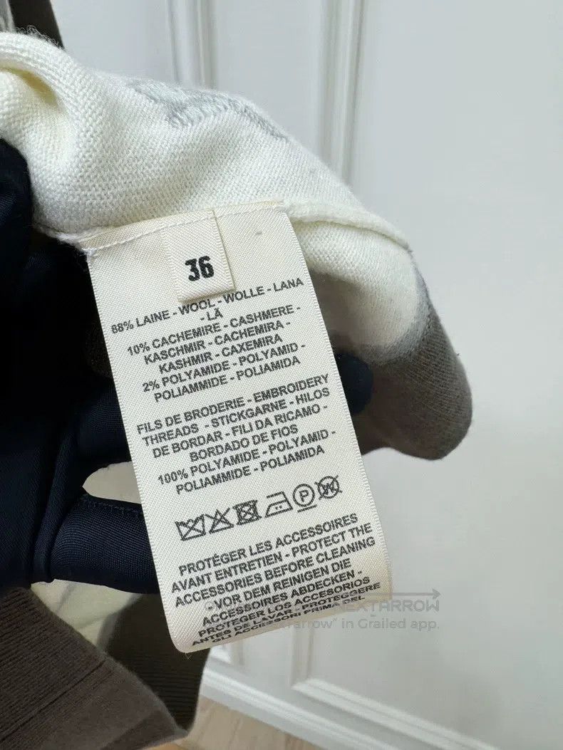 Hermes Hermes Color-blocked broken flower back embroidery knitted Size XS / US 0-2 / IT 36-38 - 4 Thumbnail