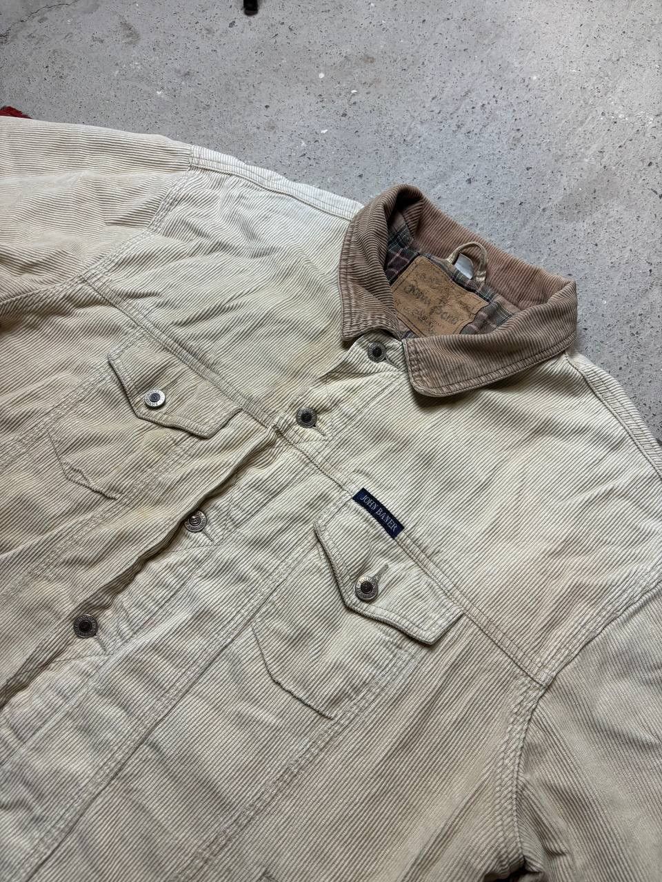 Japanese Brand Vintage Y2K John Baner Velvet Fadede Active Style Jackets Size US L / EU 52-54 / 3 - 3 Thumbnail