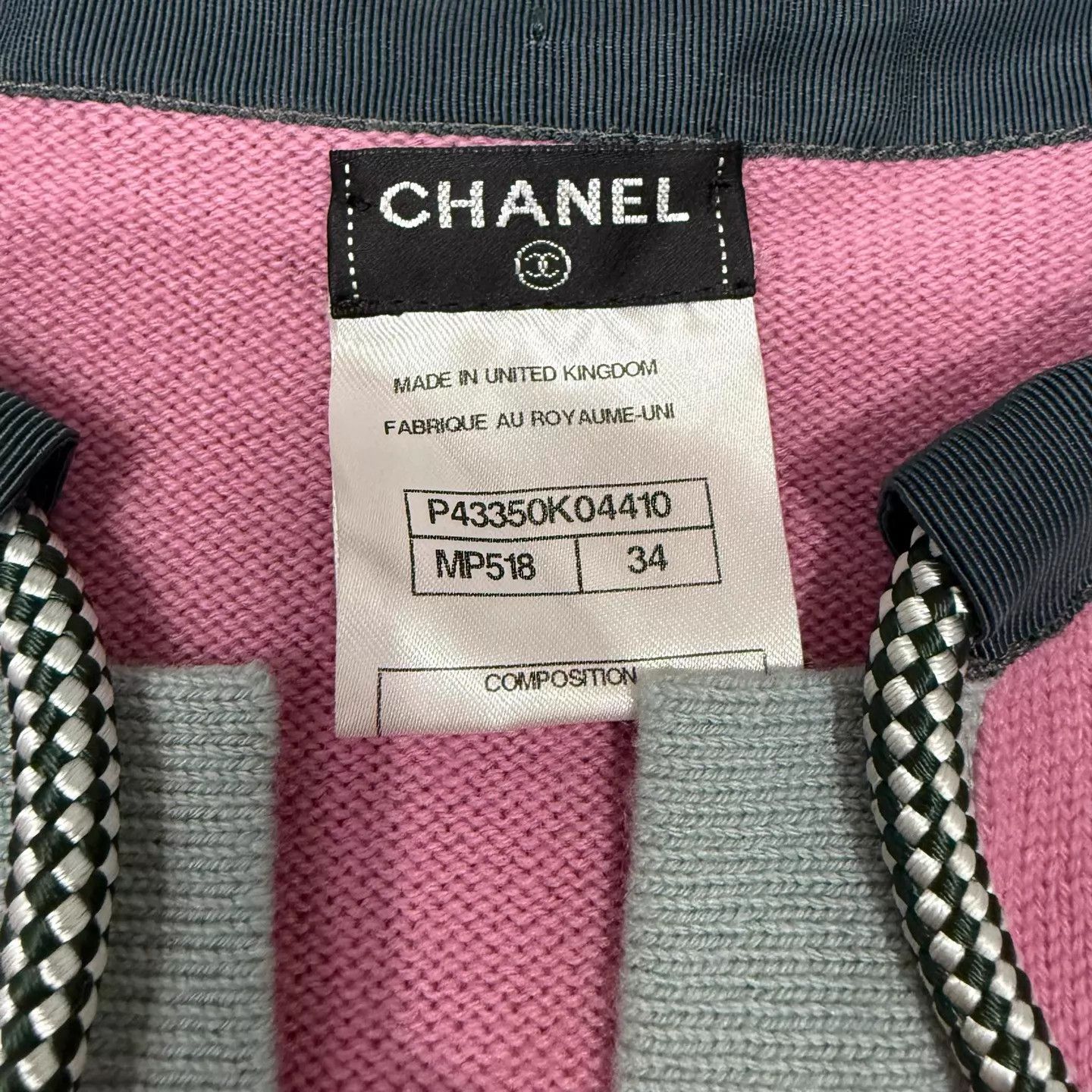 Chanel Chanel cashmere colorblock knit cardigan 34 mint Size XS / US 0-2 / IT 36-38 - 4 Thumbnail