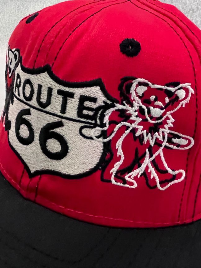 AllMyHatsAreDead AllMyHatsAreDead Route 66 Dancing Bear Snapback Hat Size ONE SIZE - 3 Thumbnail