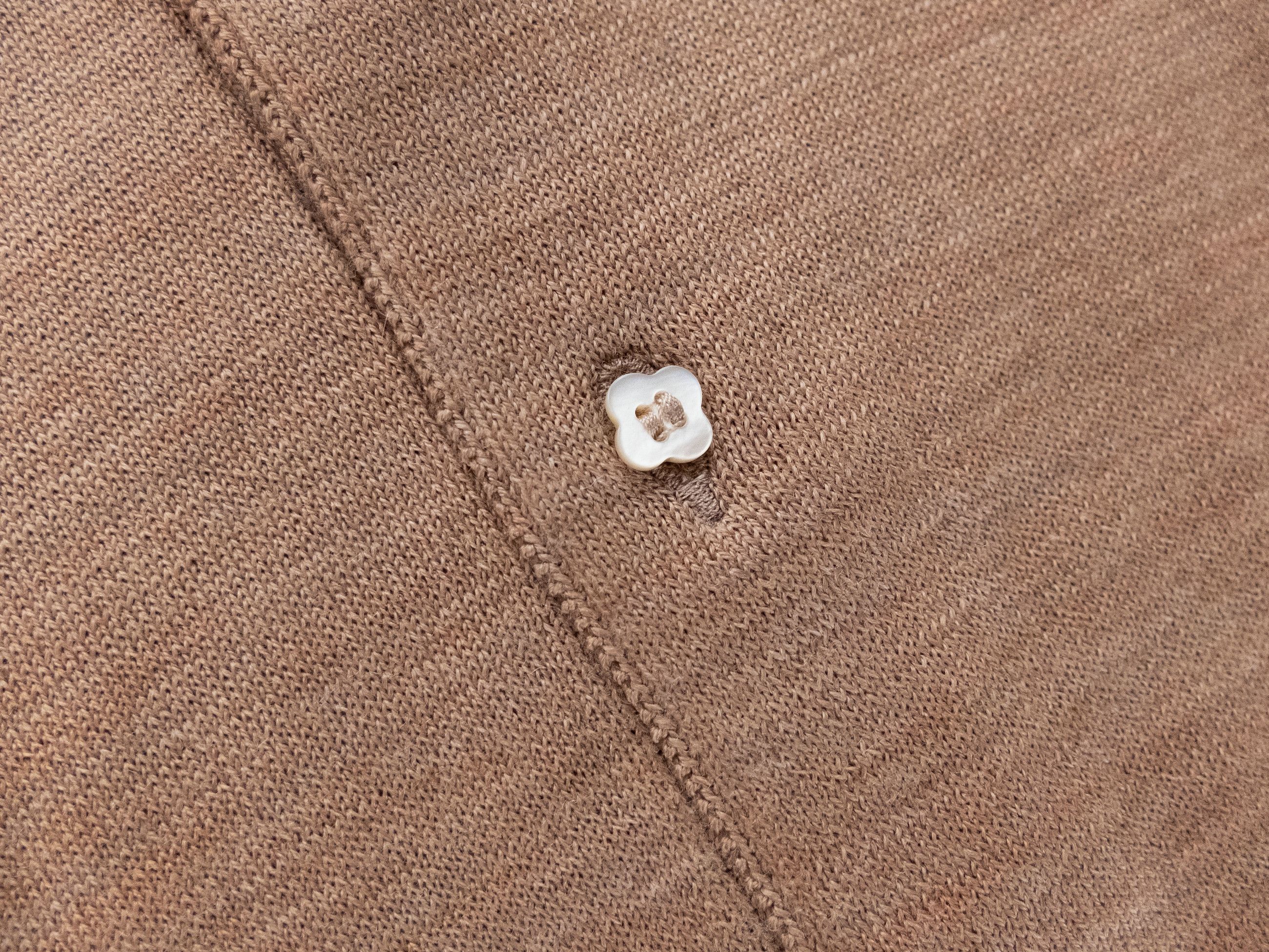 Lardini LARDINI tobacco brown wool polo sweater 54 / XXL Italy Size US XXL / EU 58 / 5 - 7 Thumbnail