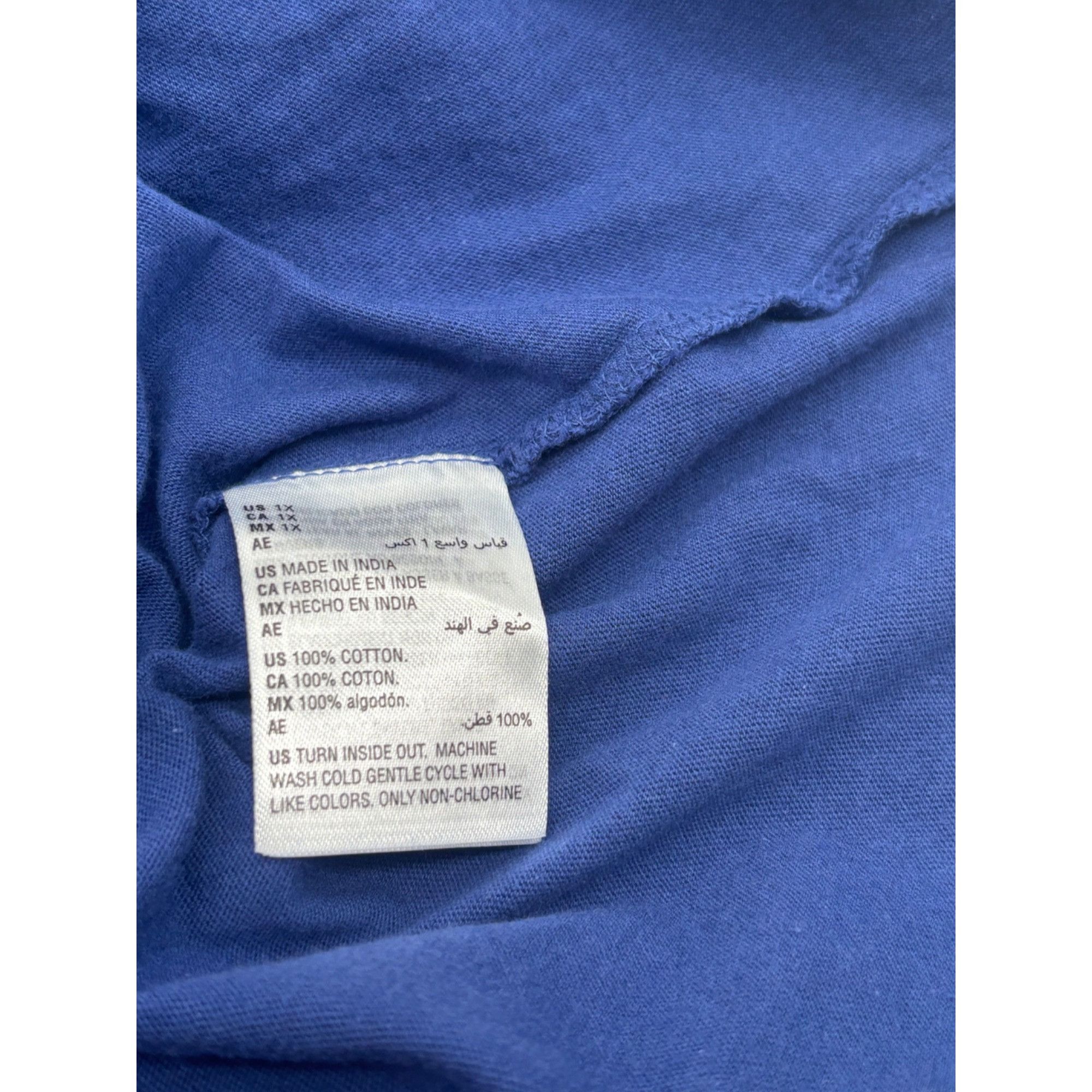 Style & Co Style & Co Womens Plus Size Cotton Graphic-Print Top Navy S Size ONE SIZE - 7 Thumbnail