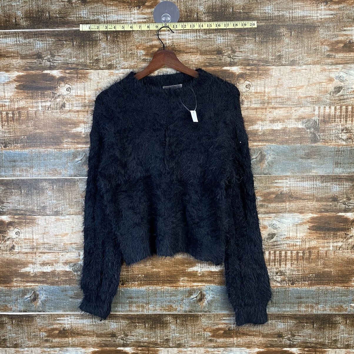 Homespun Knitwear DL Nice Claup Black shaggy fur Mohair Knitwear #C1110 Size M / US 6-8 / IT 42-44 - 1 Thumbnail