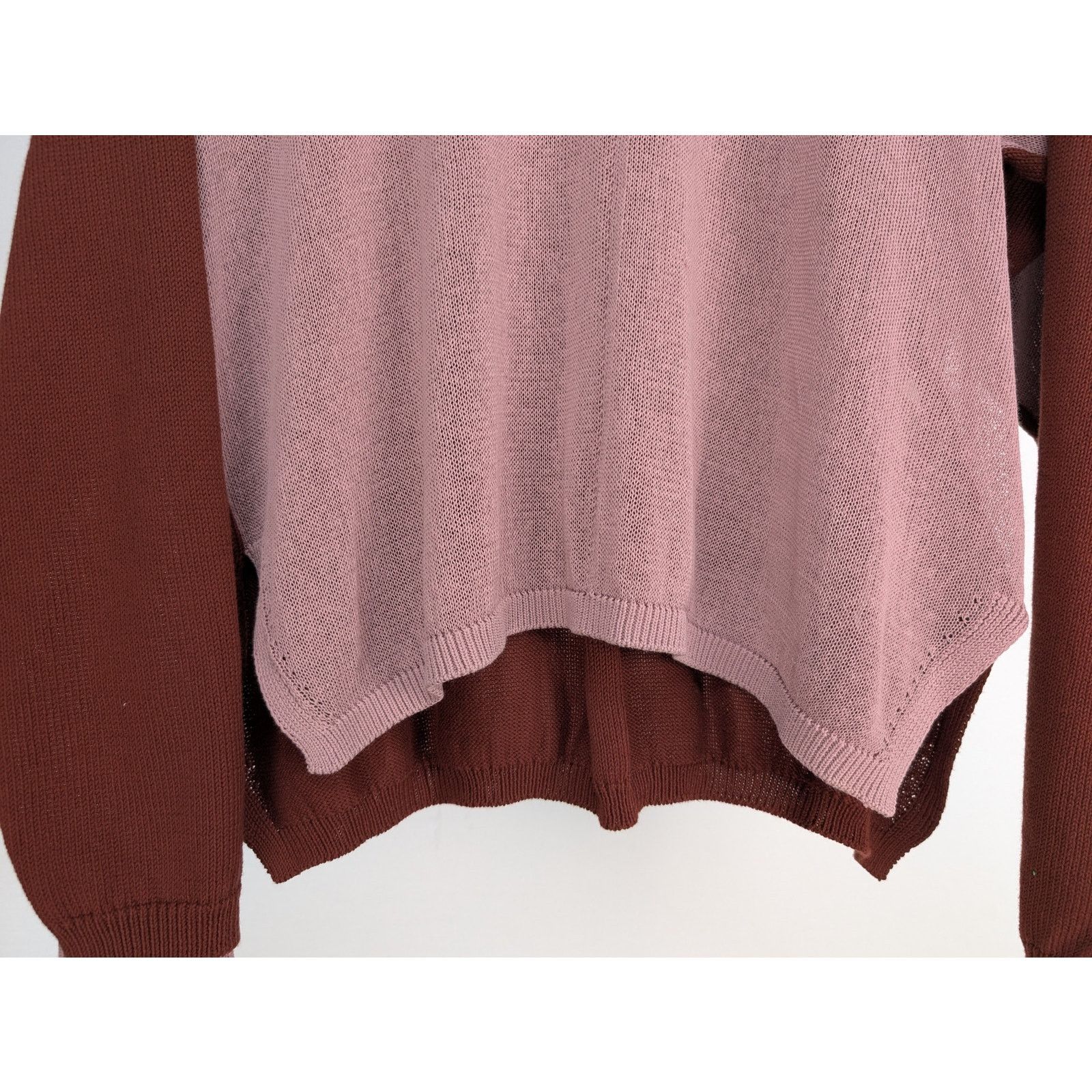 Rick Owens o1rshd1 Combo Crewneck Sweat Sweatshirt Henna / Dusty Pink Size US XL / EU 56 / 4 - 5 Thumbnail