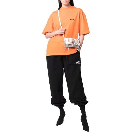 Balenciaga o1w1db10625 Cities Paris Stretch Knee Pant in Black Size US 32 / EU 48 - 4 Thumbnail