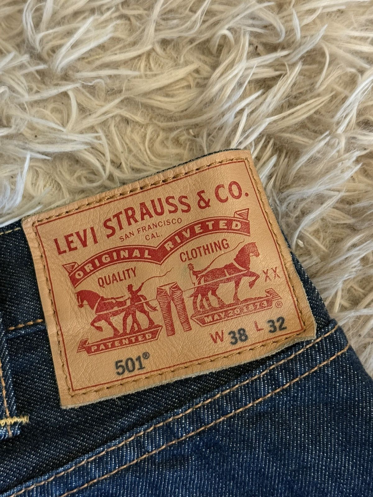Levi's Vintage Clothing Mens Levi's 501 Dark Blue Denim Jeans Size US 38 / EU 54 - 10 Thumbnail