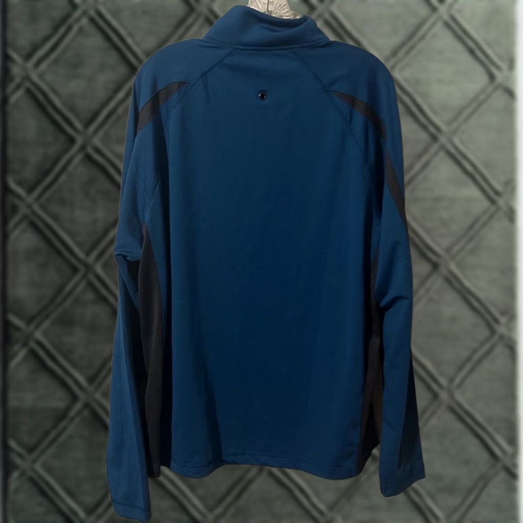 Vintage Sport-Tek 1/4 Zip Pullover Shirt L Turquoise Blue Black Long Sleeve Athletic Cross Training Running Jogging Track & Field Size L / US 10 / IT 46 - 1 Thumbnail
