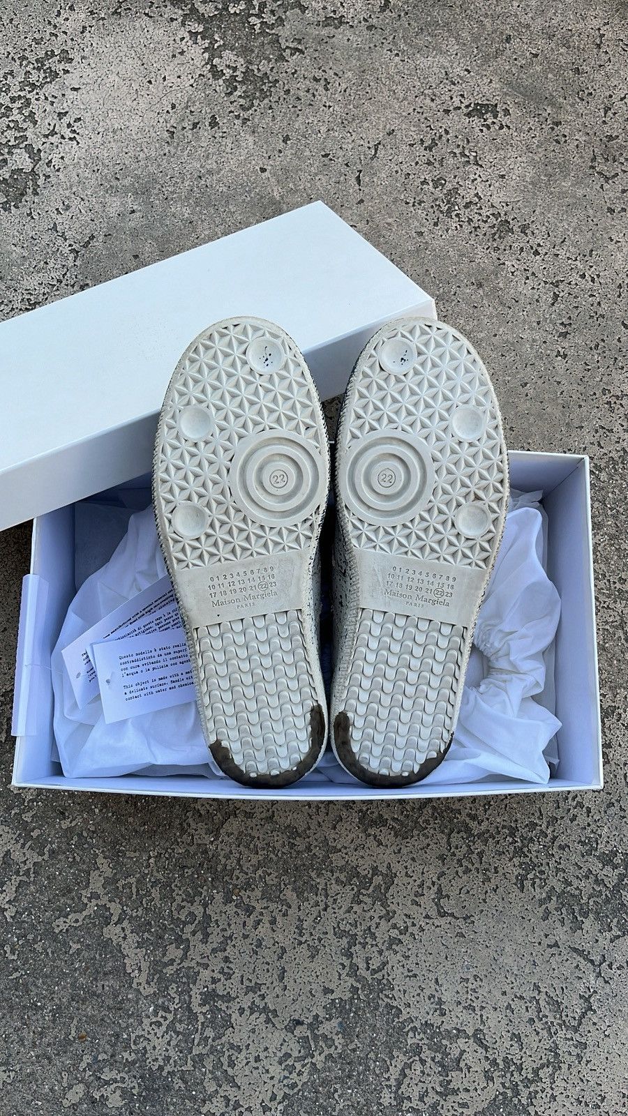 Maison Margiela Maison Margiela Gat Replica Canvas Oil Blue Size US 9 / EU 42 - 6 Thumbnail