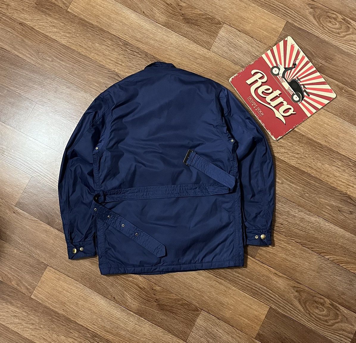 Barbour Vintage Barbour International Lightning Gold Jacket Raincoat Size US M / EU 48-50 / 2 - 10 Thumbnail