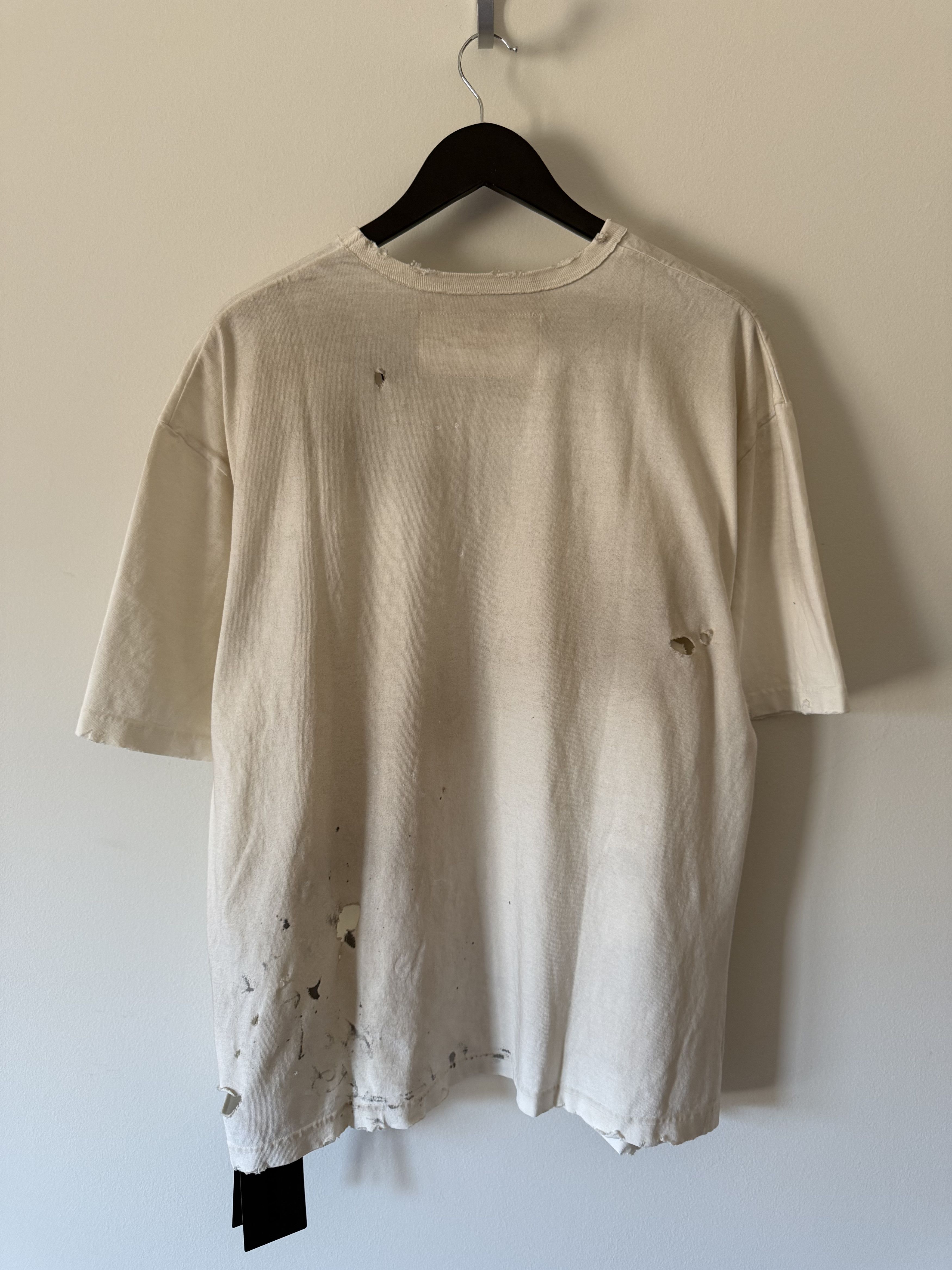 Neighborhood Neighborhood Savage Distressed Tee in White Size US L / EU 52-54 / 3 - 5 Thumbnail