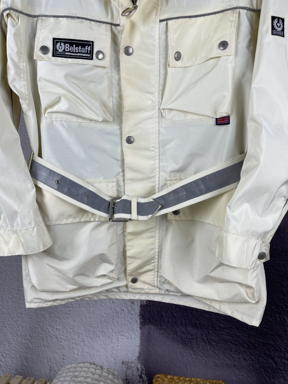Belstaff Belstaff Tourmaster 500 Rider Belted Motorcycle Light Jacket Size US XS / EU 42 / 0 - 3 Thumbnail