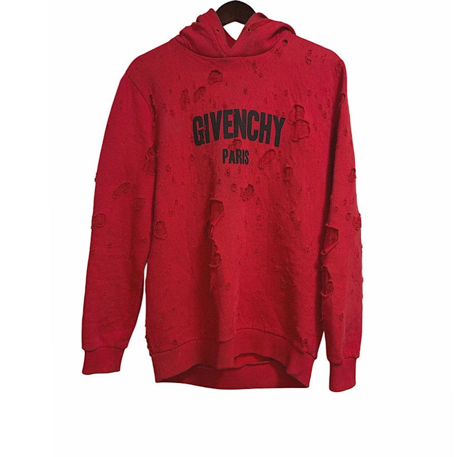 Givenchy Authentic Givenchy Destroyed Hoodie Size US S / EU 44-46 / 1 - 1 Thumbnail