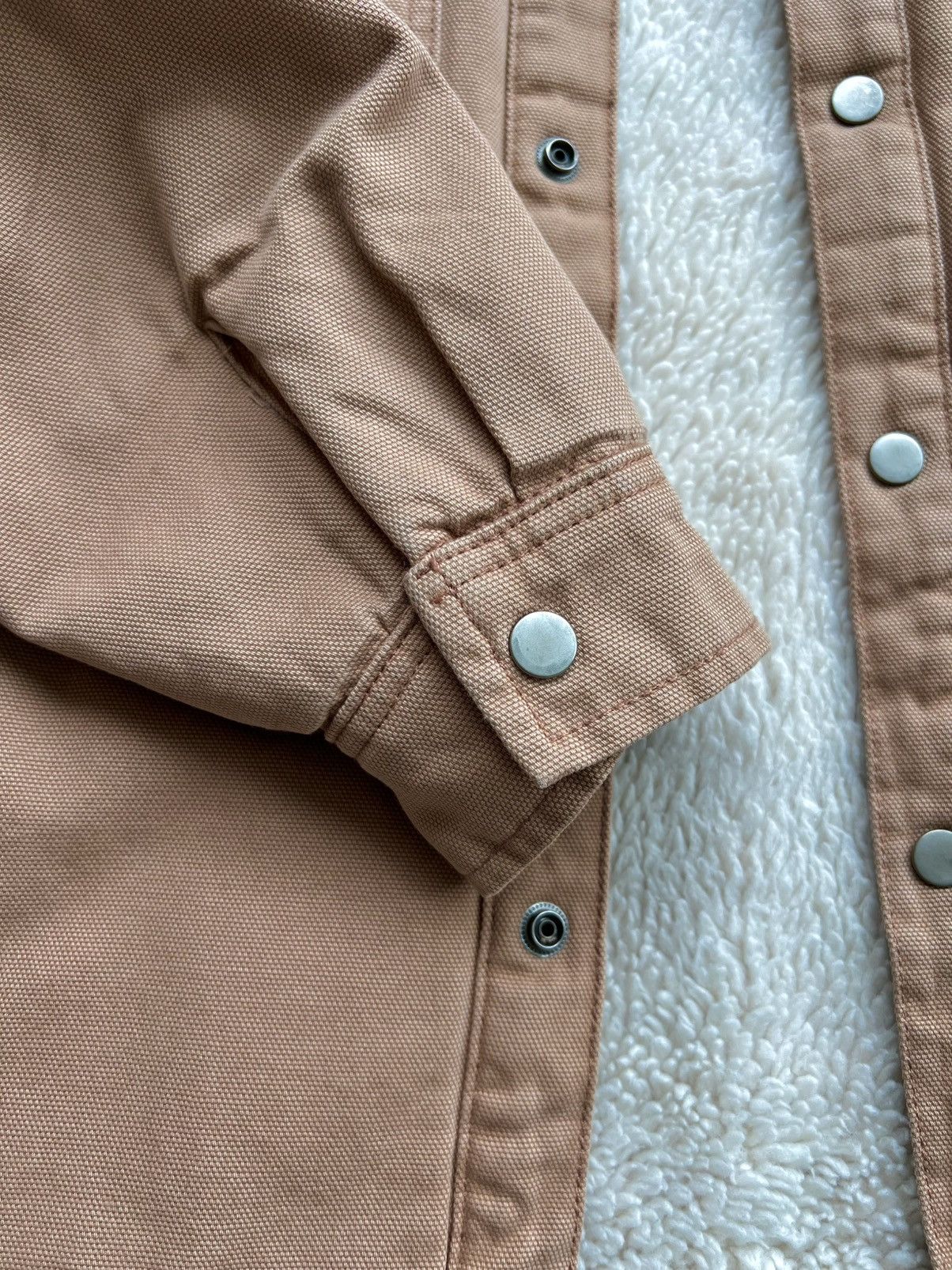 Stussy Stussy Sherpa Lined Work Shirt ‘Tan’ Large Size US L / EU 52-54 / 3 - 7 Thumbnail