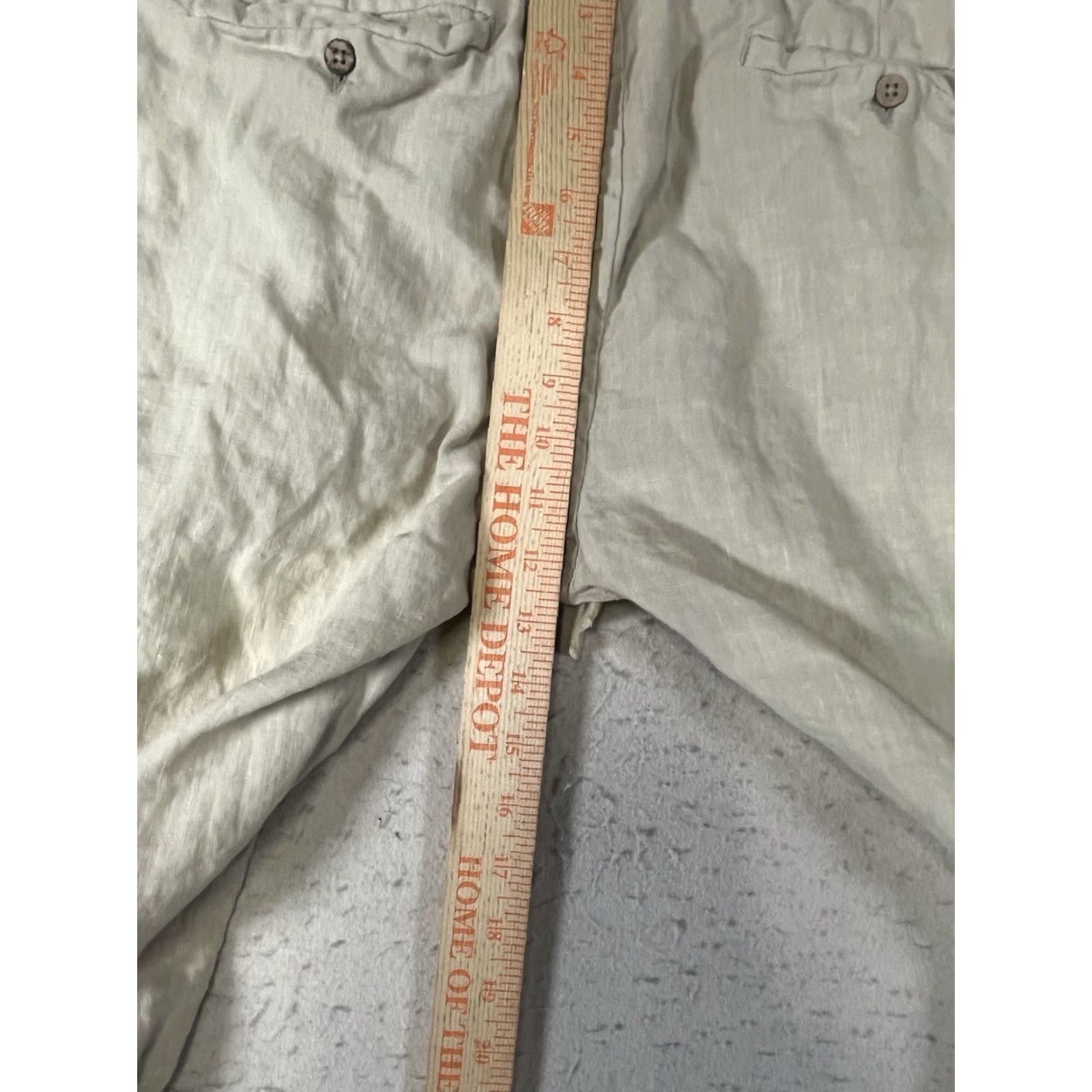 Rip Curl Ripcurl Beige Linen Women's L Drawstring Pants Joggers Relaxed Beach Casual Travel Size 36" / US 14 / IT 50 - 4 Thumbnail