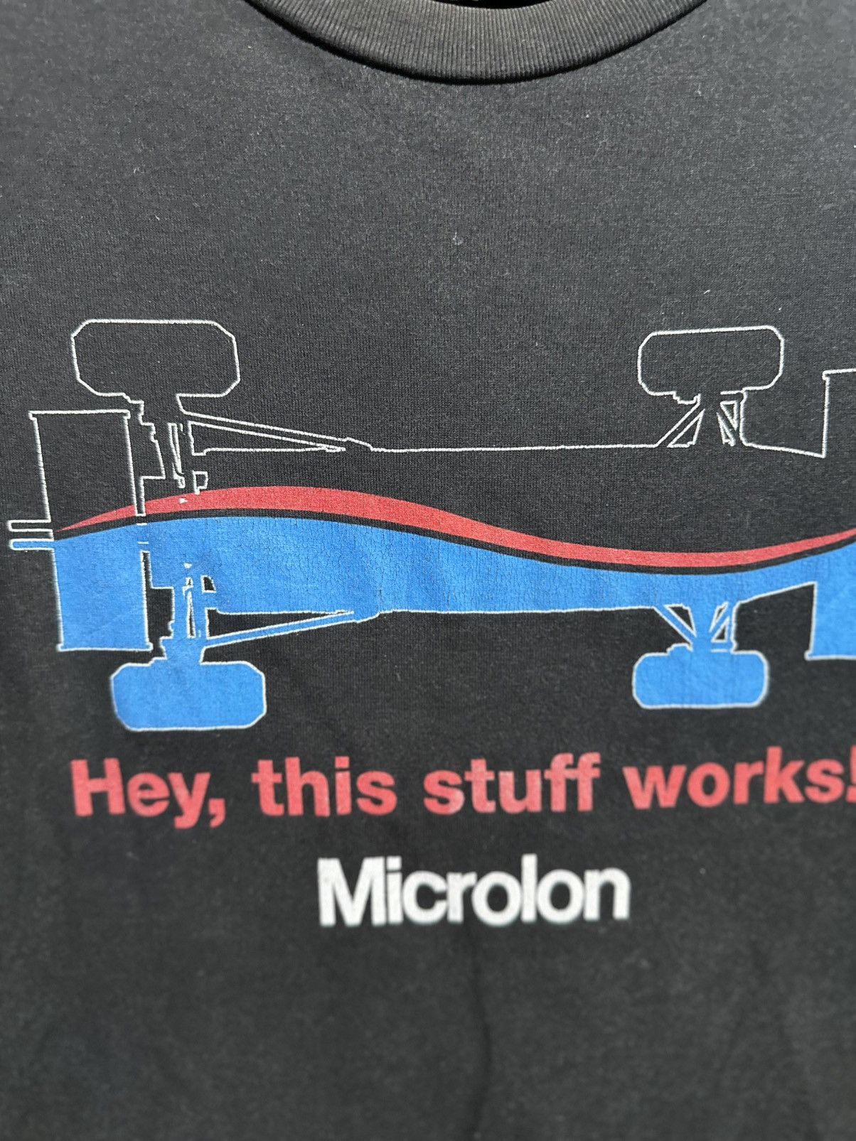 Sears Vintage Microlon Automotive Faded Tee Size US L / EU 52-54 / 3 - 3 Thumbnail