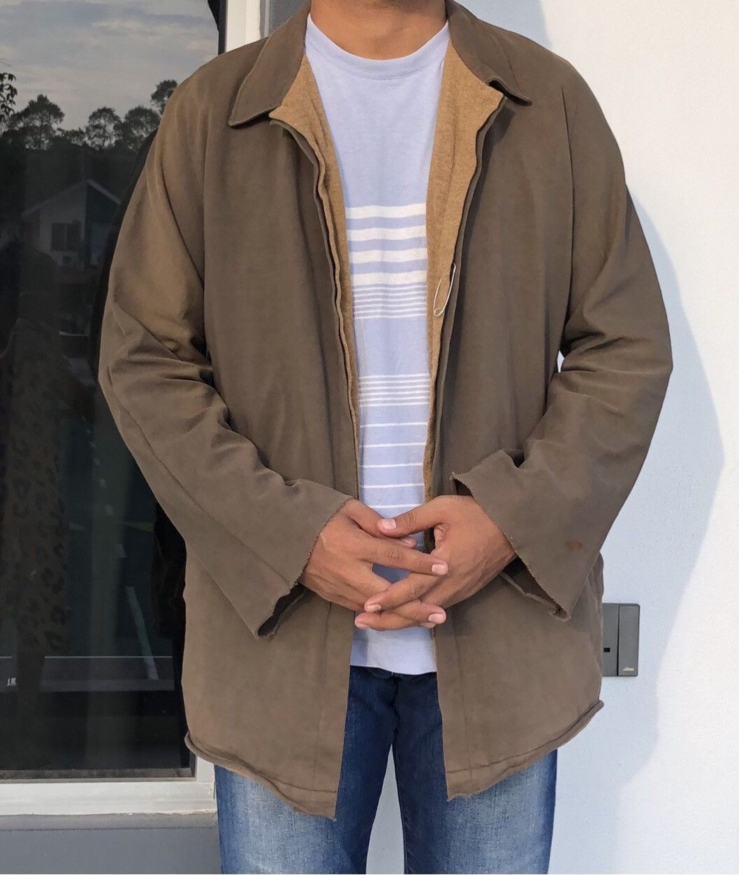 Yohji Yamamoto 🔥Y’s Yohji Yamamoto Sun Faded Distressed Cardigan / Jacket Size US L / EU 52-54 / 3 - 1 Thumbnail