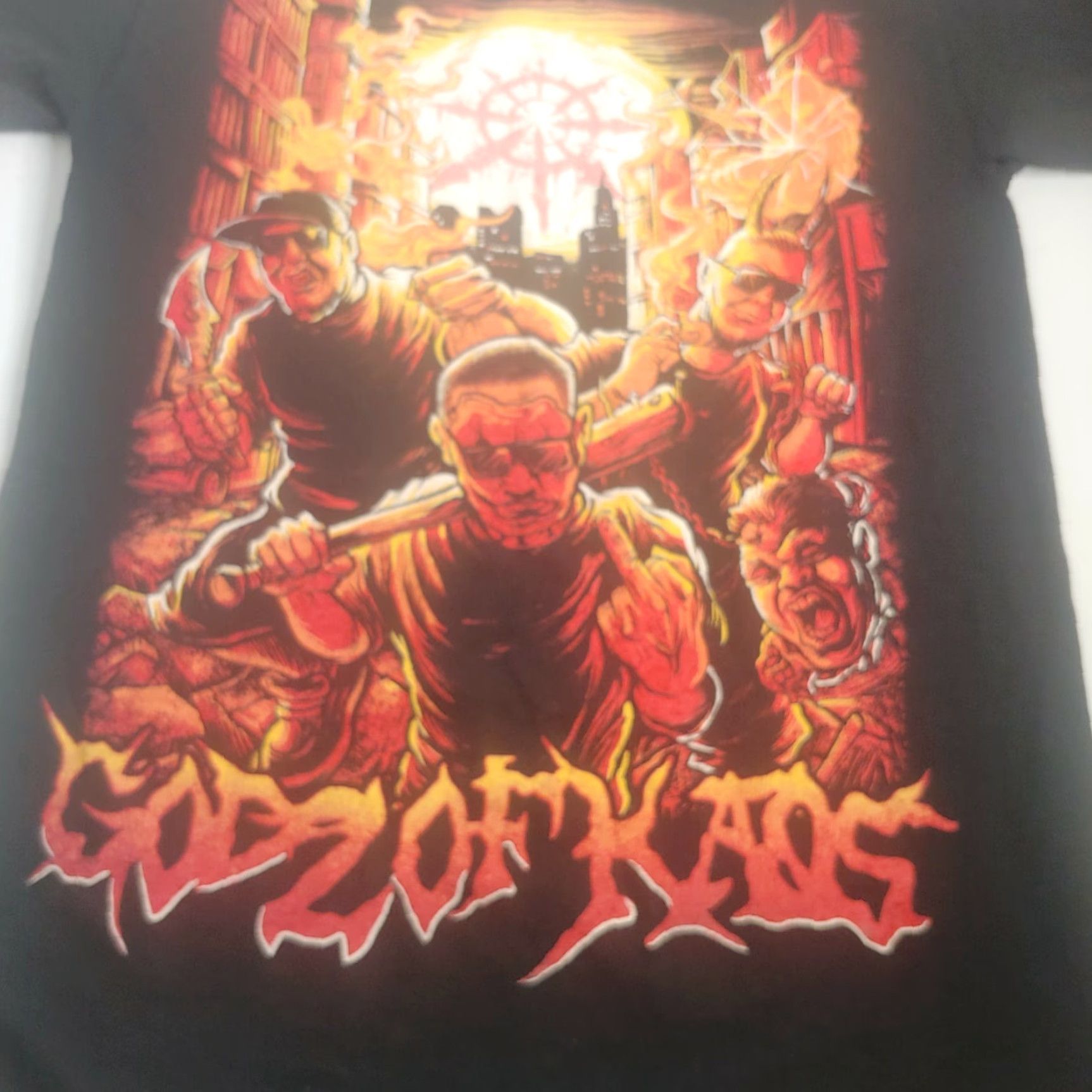 Gildan Gildan Godz Of Kaos Shirt Small Short Sleeve Band Graphic Art Black Mens T-Shirt Size US S / EU 44-46 / 1 - 2 Thumbnail