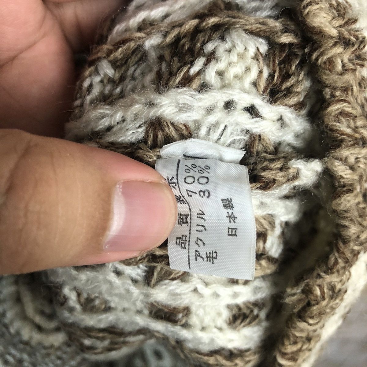 Homespun Knitwear × Japanese Brand Traditional Newsun Brown vintage Cardigan Knitwear #A179 Size US L / EU 52-54 / 3 - 11 Thumbnail