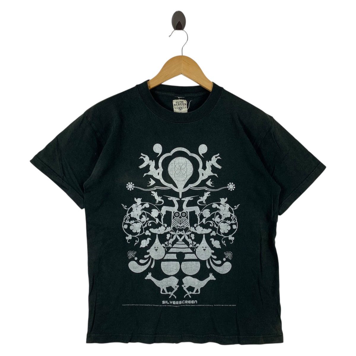Other Vintage 90s Silver Screen Abstract Graphic Tee Size US M / EU 48-50 / 2 - 1 Thumbnail