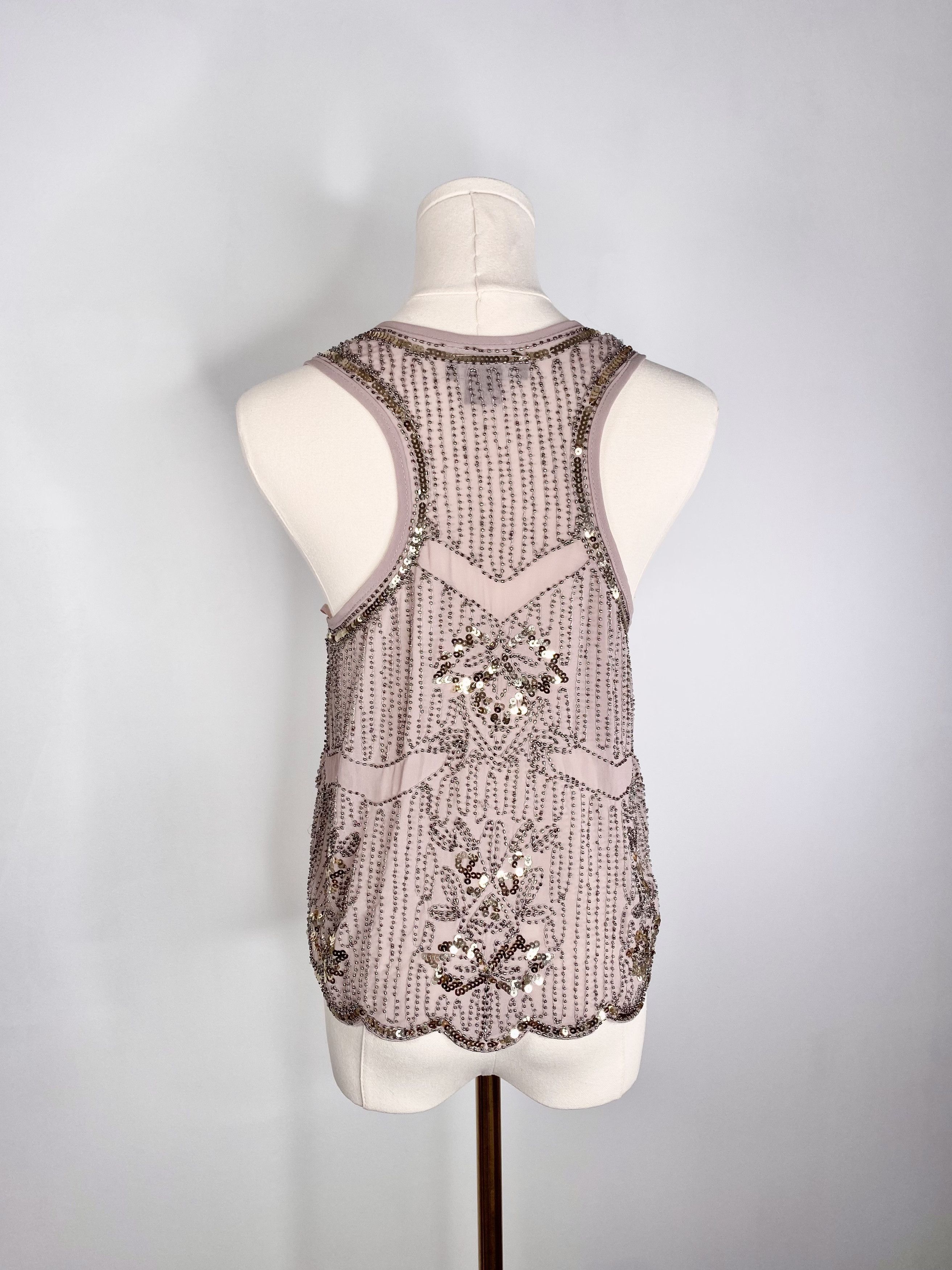 Dolls Kill Revamped by Sirens - Grey beaded camisole Size S / US 4 / IT 40 - 6 Thumbnail