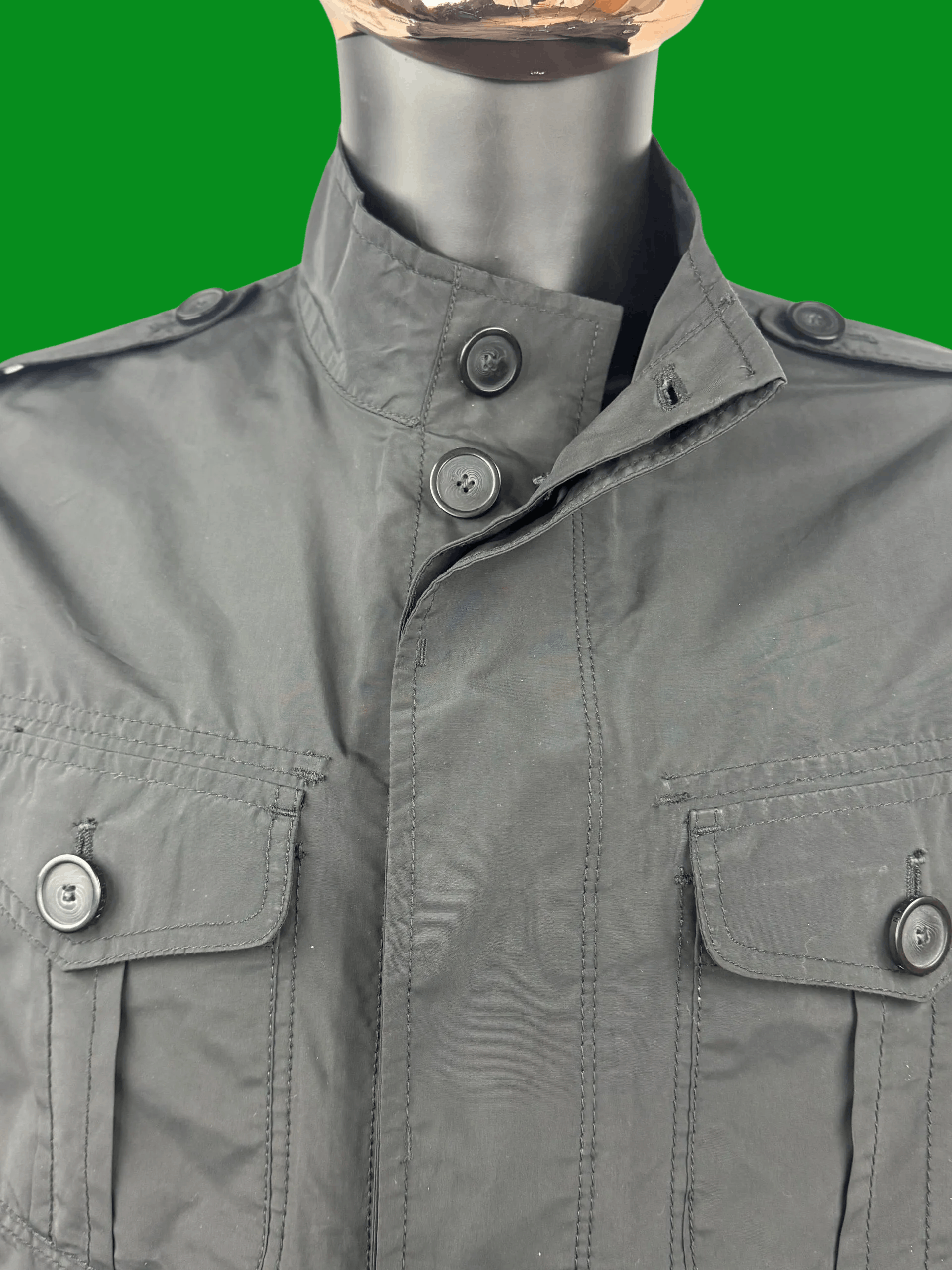 Kenneth Cole Men's Kenneth Cole Water Resistant Utility Rain Shell Jacket Size US L / EU 52-54 / 3 - 4 Thumbnail
