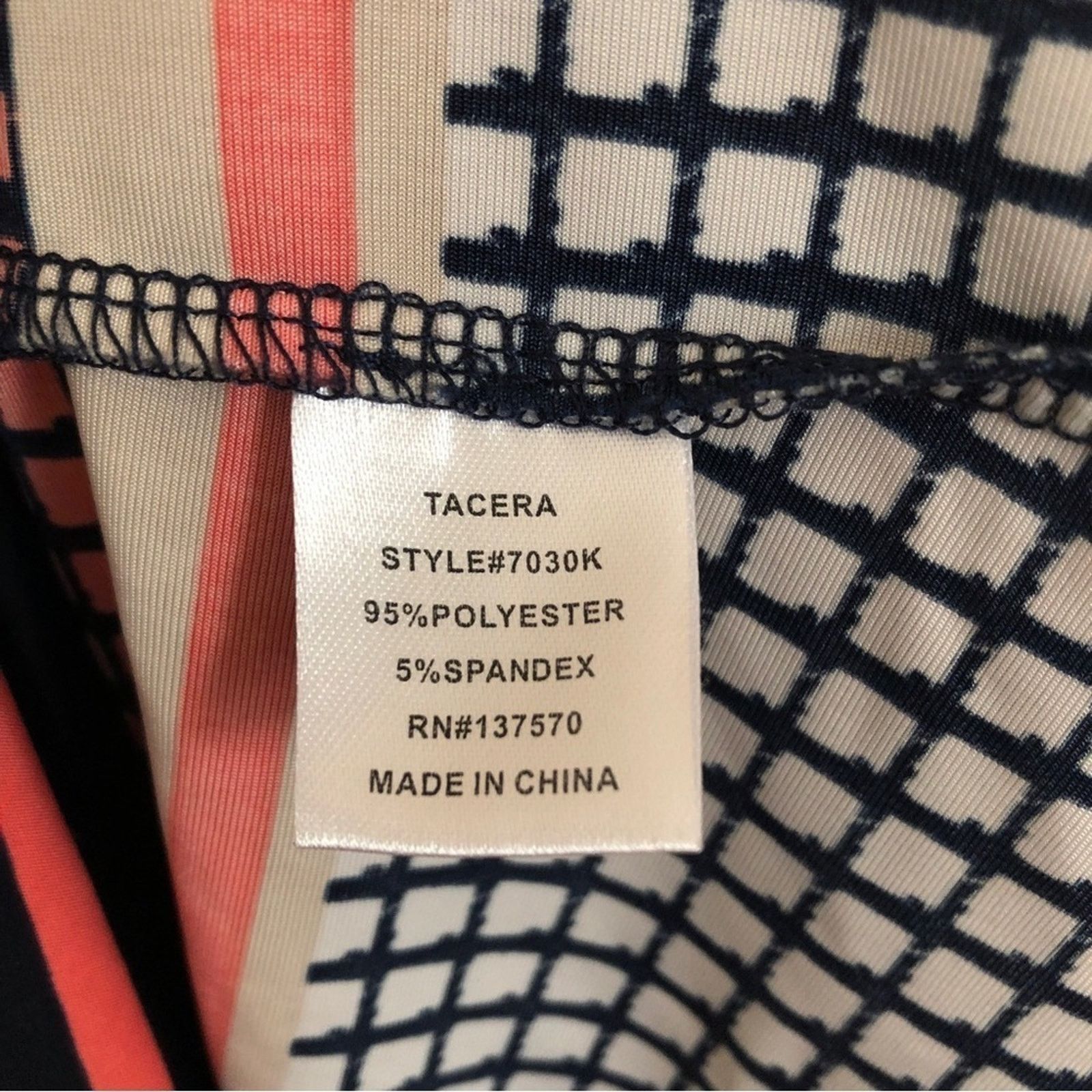Other Tacera Lightweight Geometric Short Sleeve Midi Shift Dress Size M / US 6-8 / IT 42-44 - 7 Thumbnail