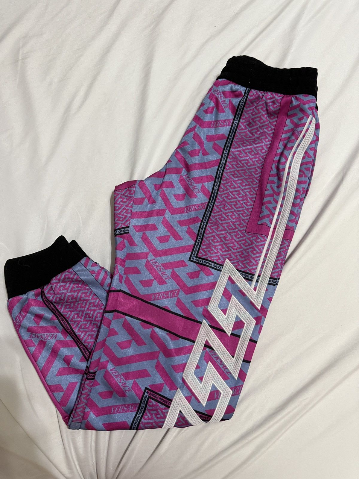 Versace VERSACE Monogram varsity track pants, Print Joggers Size US 30 / EU 46 - 3 Thumbnail