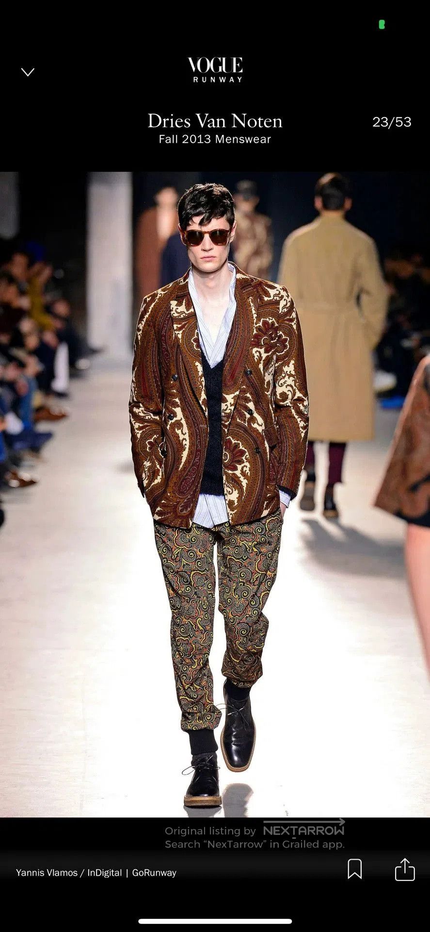 Dries Van Noten Dries Van Noten Paisley Wool Flight Jacket. Size US S / EU 44-46 / 1 - 9 Thumbnail