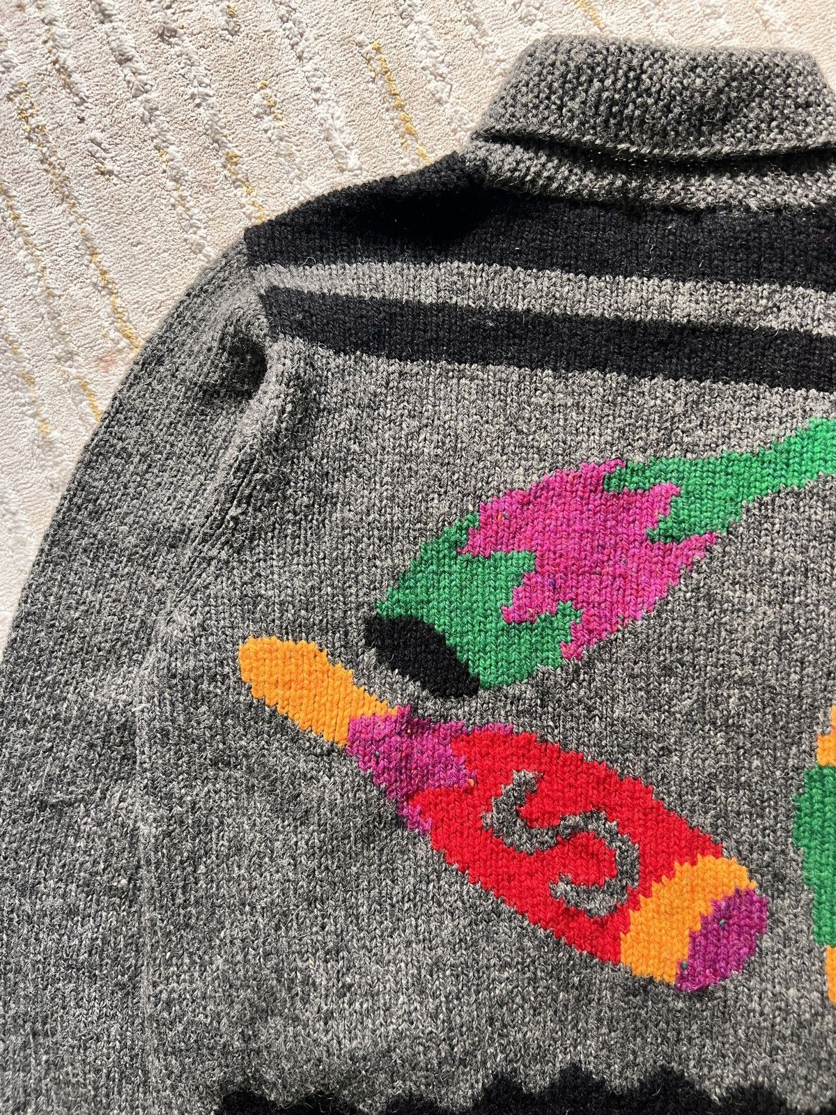 Paul Smith × Vintage Vtg Paul Smith Knitted Wool Sweater Size US L / EU 52-54 / 3 - 5 Thumbnail