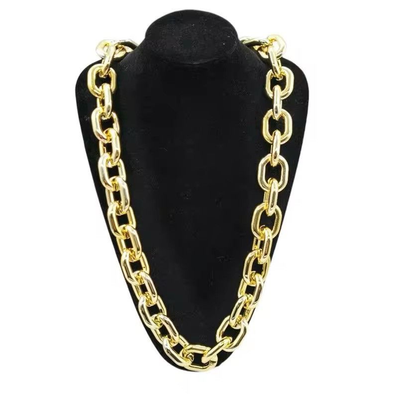 Jewelry × Vintage Hip-hop imitation necklace bar acrylic chain UV Size ONE SIZE - 2 Thumbnail