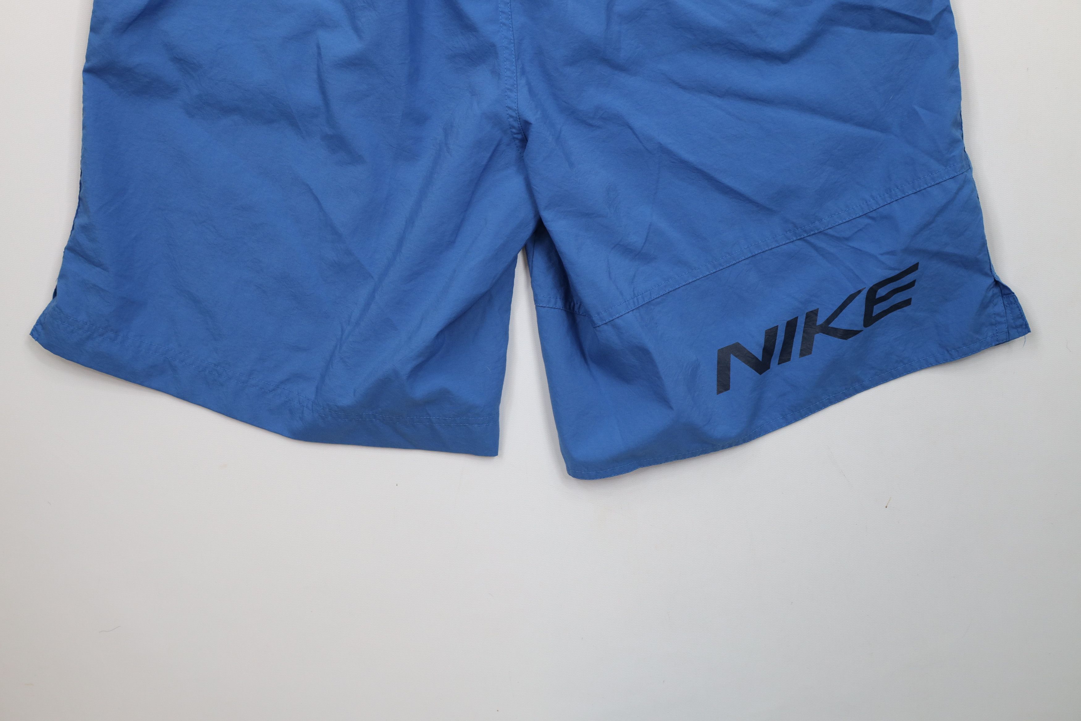 Nike × Vintage Vintage Nike Travis Scott Mini Swoosh Lined Shorts Blue Size US 36 / EU 52 - 14 Thumbnail