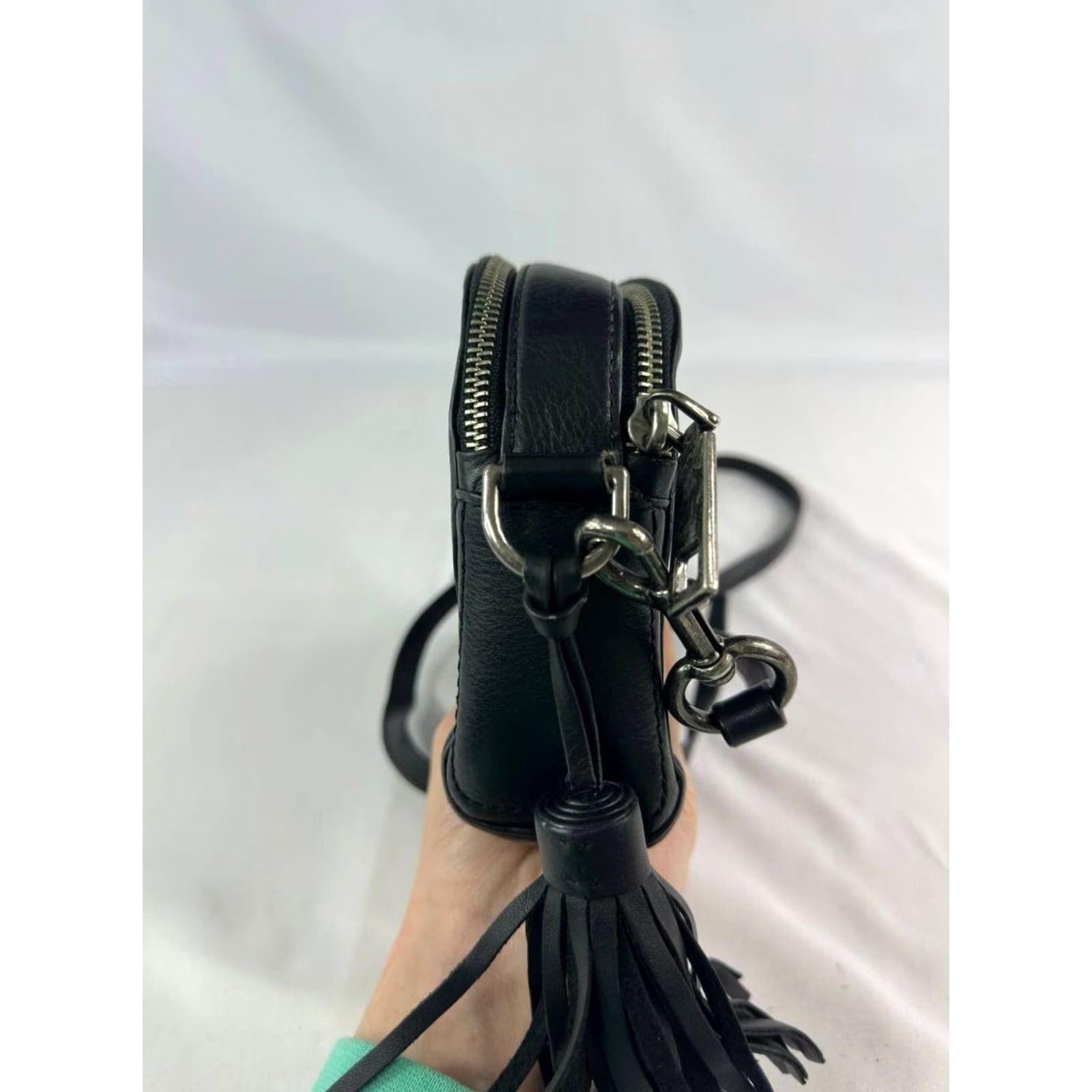 Marc Jacobs Marc Jacobs Snapshot Leather Crossbody Bag Black Womens Crossbody Bag Size ONE SIZE - 6 Thumbnail