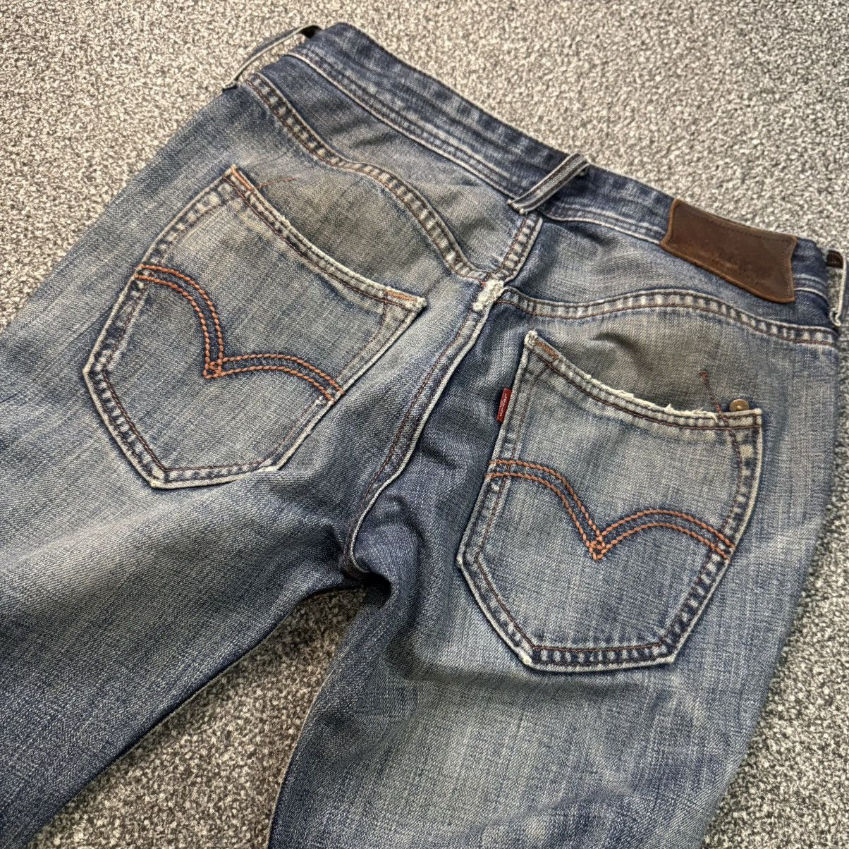 Beauty Beast Distressed Levis Cooper Thrashed Dirty Pants Size 29" - 7 Thumbnail