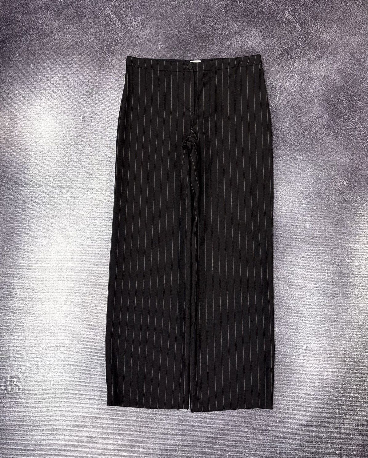 Armani Collezioni Armani Collezioni Women’s Brown Pinstripe Wool Power Suit Size L / US 10 / IT 46 - 17 Thumbnail