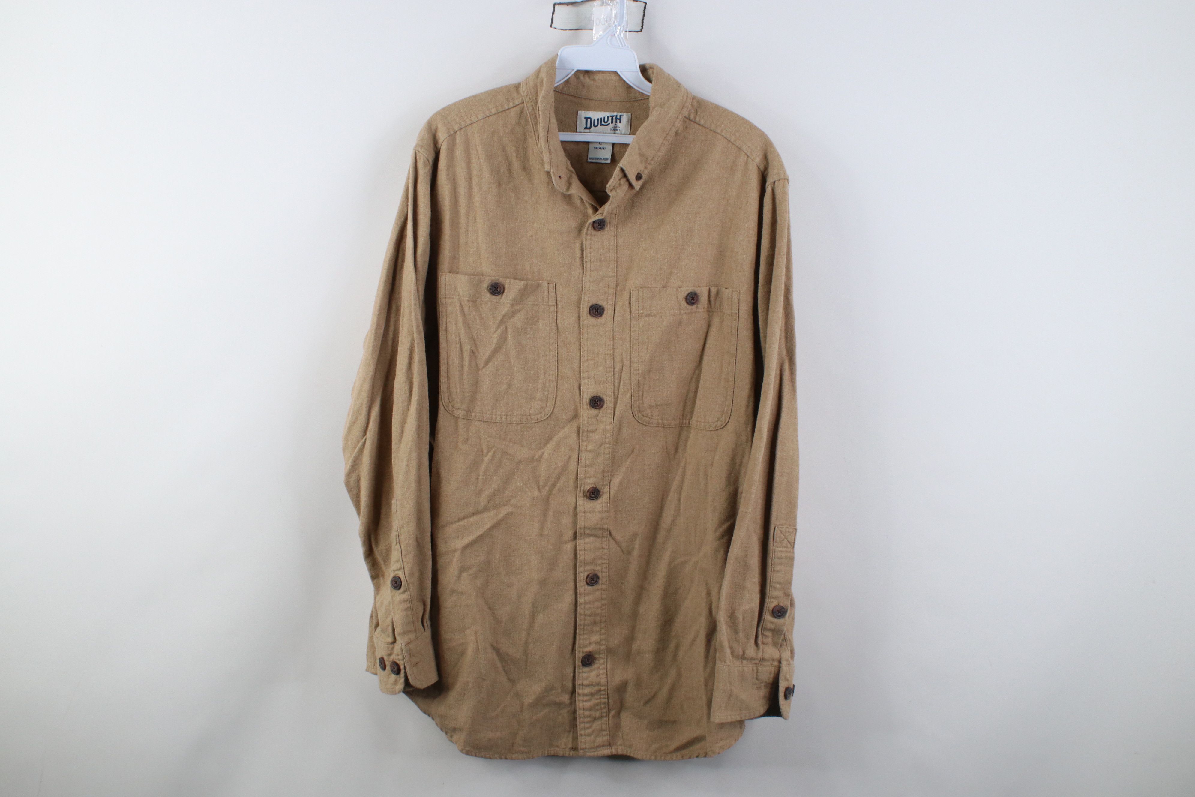 Duluth Trading Company Duluth Trading Co Heavy Flannel Collared Button Down Shirt Size US L / EU 52-54 / 3 - 1 Thumbnail