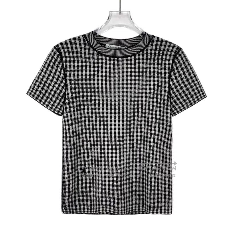 Dior Dior Color-matched bee embroidery checkerboard cashmere kn Size XS / US 0-2 / IT 36-38 - 1 Thumbnail