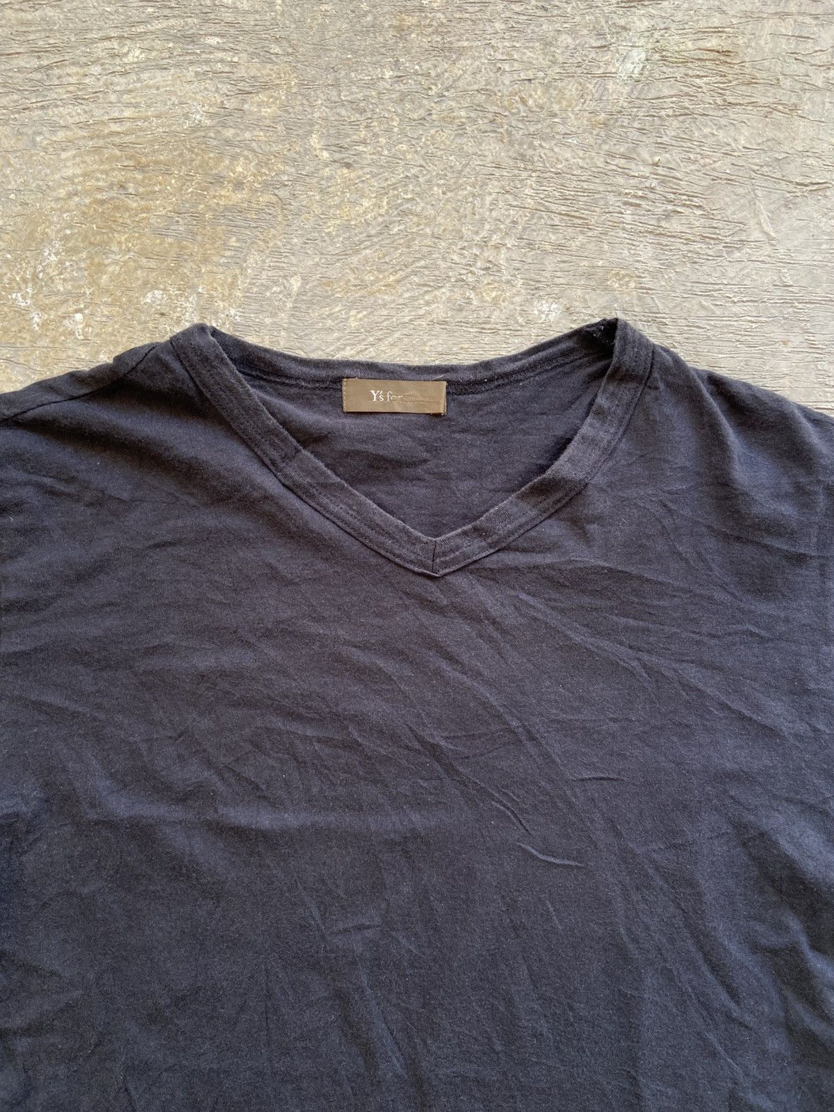 Y's for Men SS08 Y’s For Men Yohji Yamamoto - Vkei Style V-Neck Tee Size US M / EU 48-50 / 2 - 3 Thumbnail