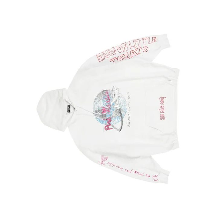 Balenciaga Balenciaga x Pink Martini White Hoodie Size US S / EU 44-46 / 1 - 1 Thumbnail