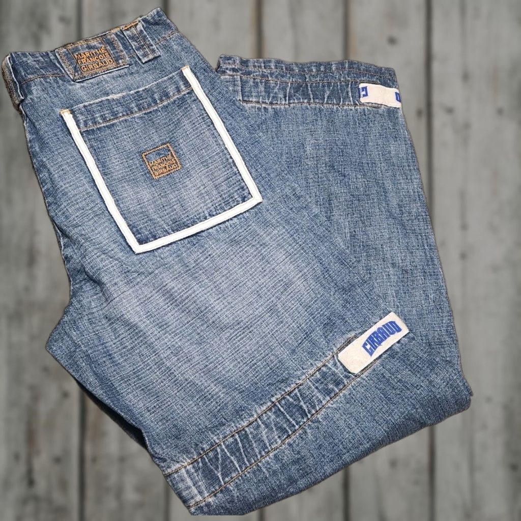 Vintage VINTAGE Girbaud Jeans Men 34x32 Y2K Hip Hop Baggy Strap MFG Size US 34 / EU 50 - 1 Thumbnail