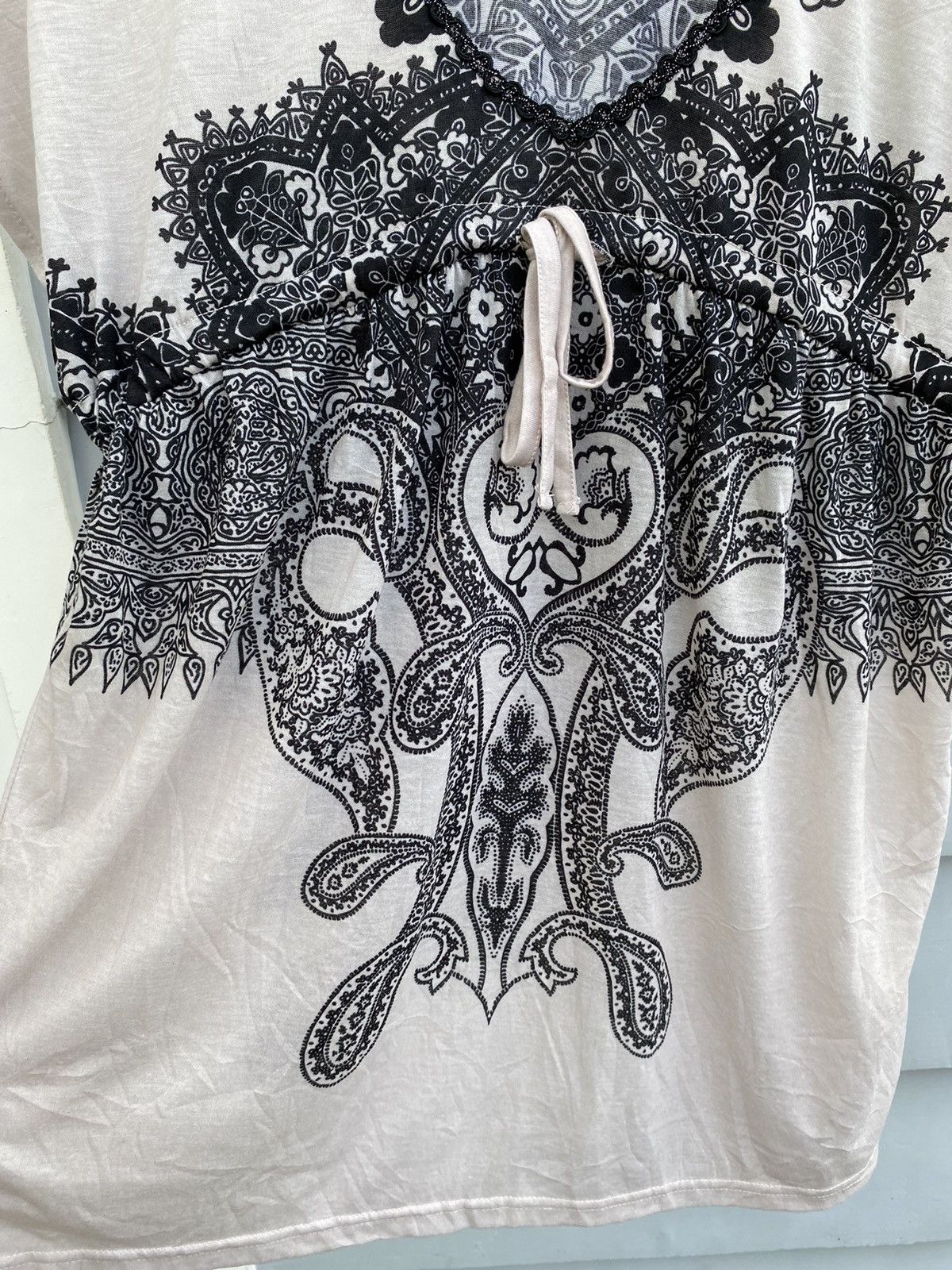 If Six Was Nine Chamelle Flower Paisley Bohemian Top Size M / US 6-8 / IT 42-44 - 8 Thumbnail