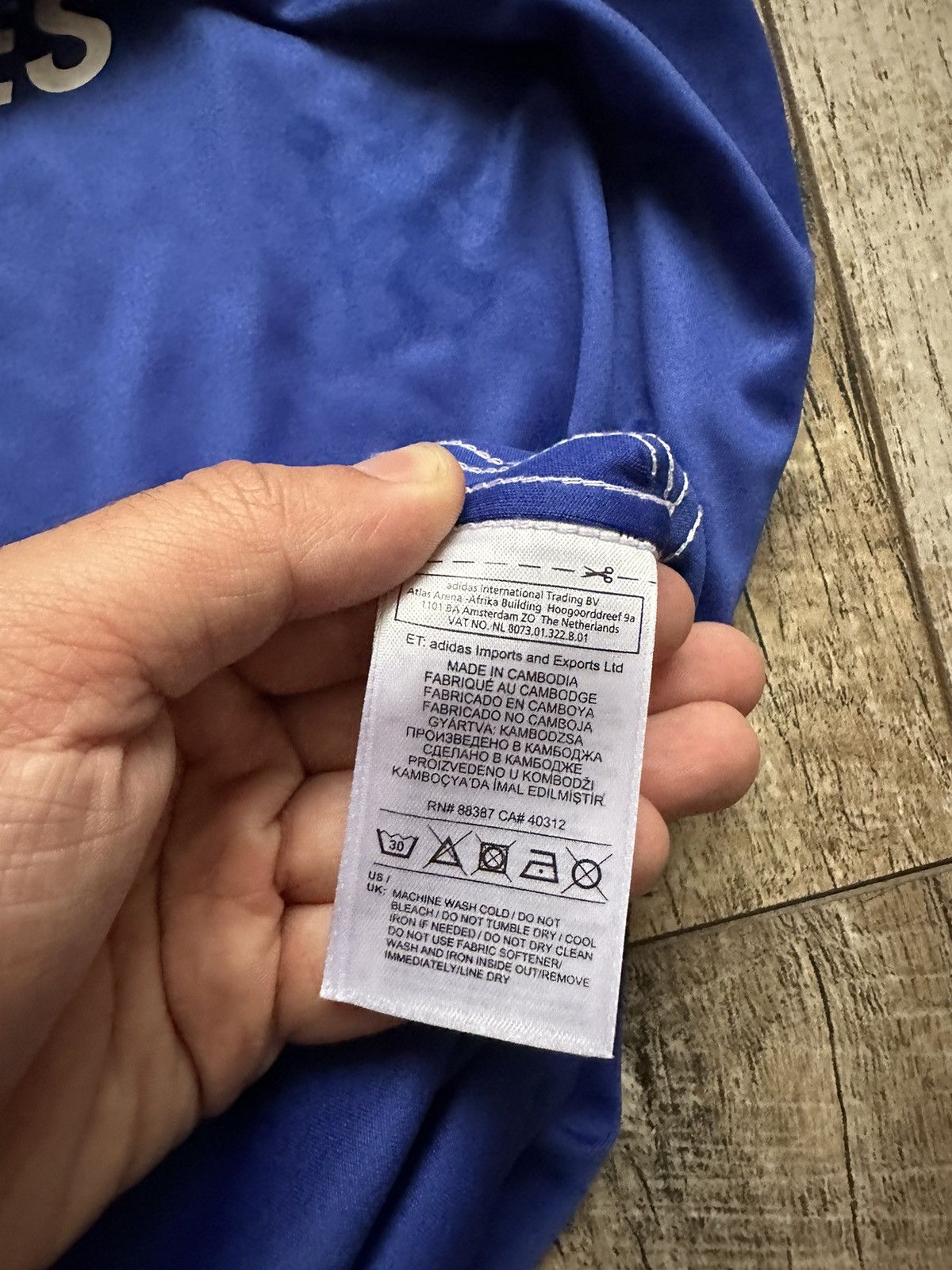 Nike 2016/17 Adidas Chelsea FC Home Soccer Jersey Size US XXL / EU 58 / 5 - 9 Thumbnail