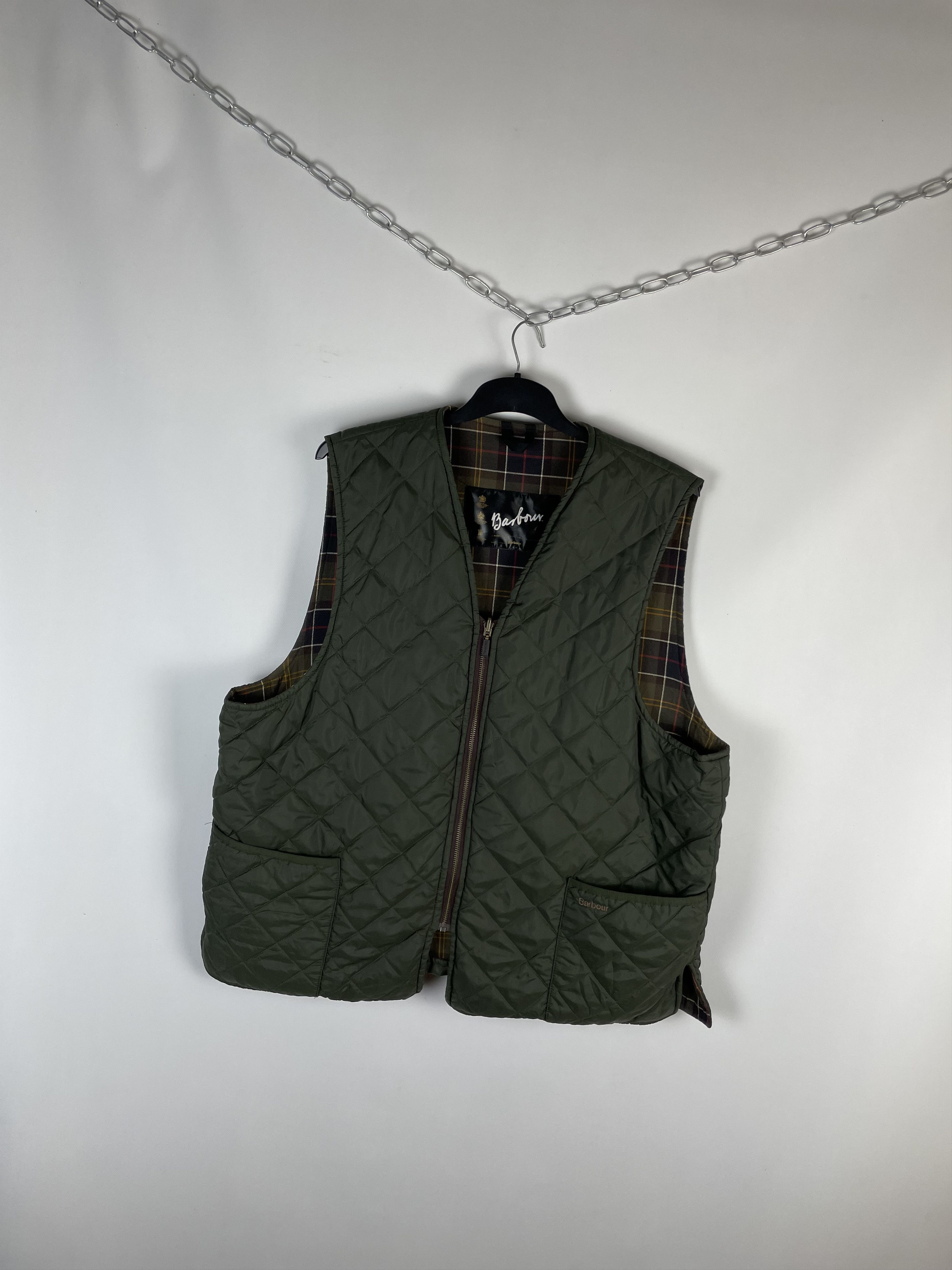 Barbour Vintage Barbour Vest Mens Size US XXL / EU 58 / 5 - 2 Thumbnail