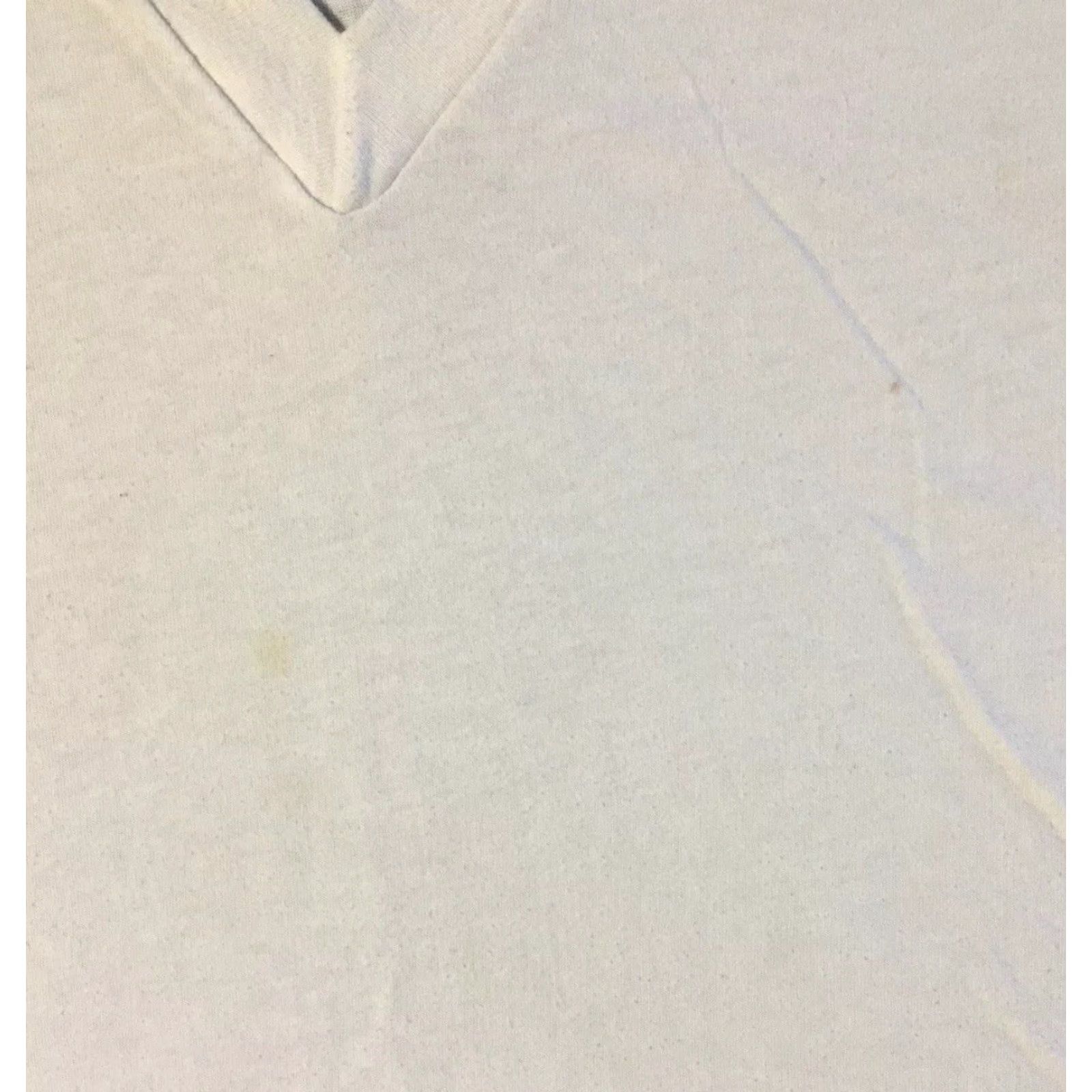 Vintage VINTAGE Towncraft T-Shirt XL White V-Neck 90s 80s Grunge Punk Skate Biker Retro Rock USA Mens Size US XL / EU 56 / 4 - 7 Thumbnail